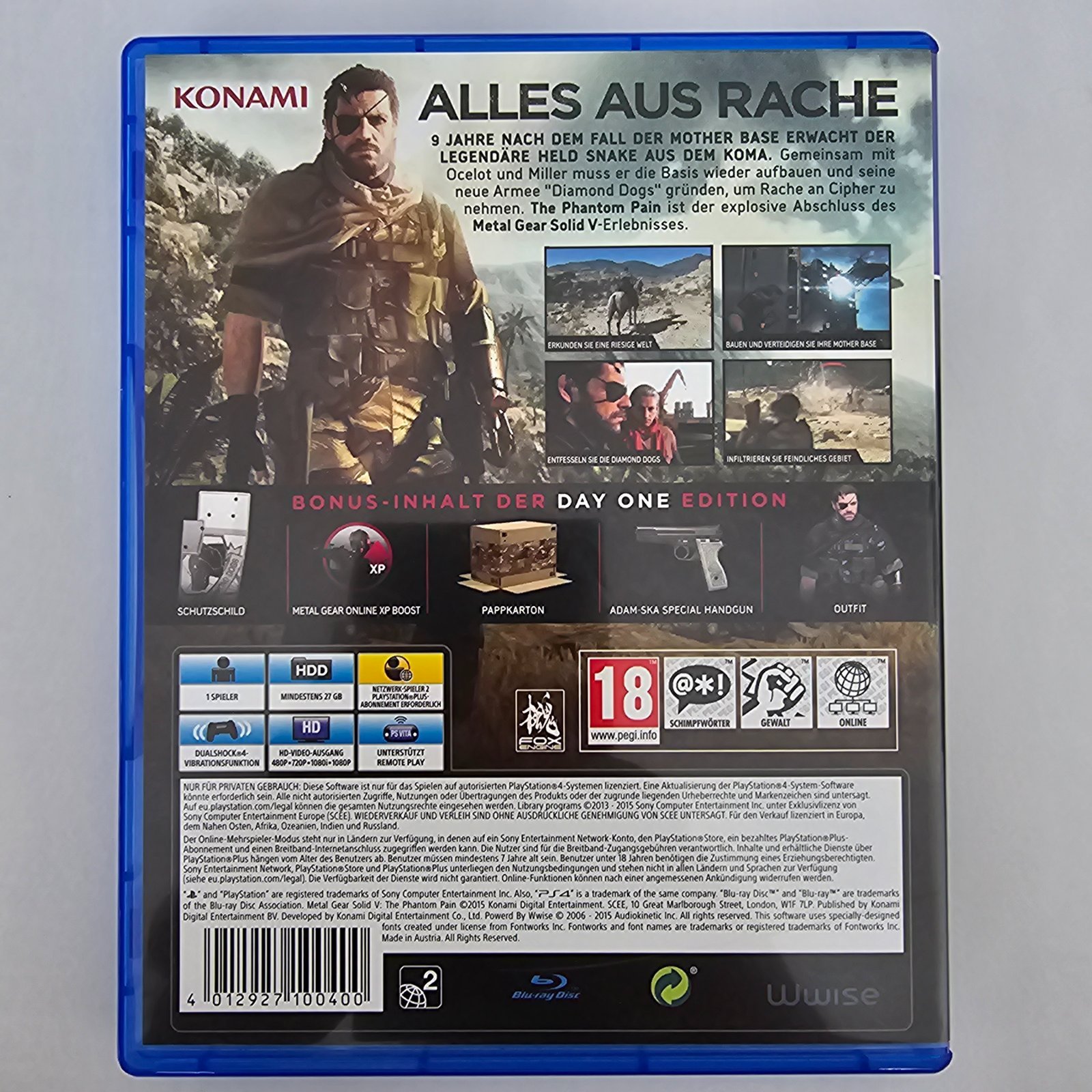 Metal Gear Solid V The Phantom Pain Day One Edition PS4 – Bild 2