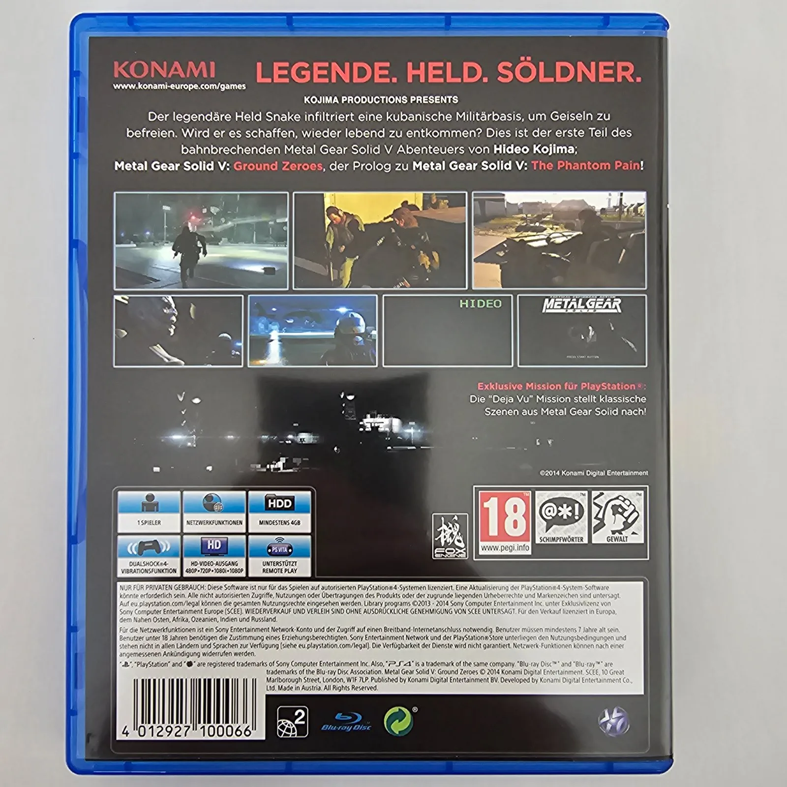 Metal Gear Solid V Ground Zeroes PS4, Ansicht 2