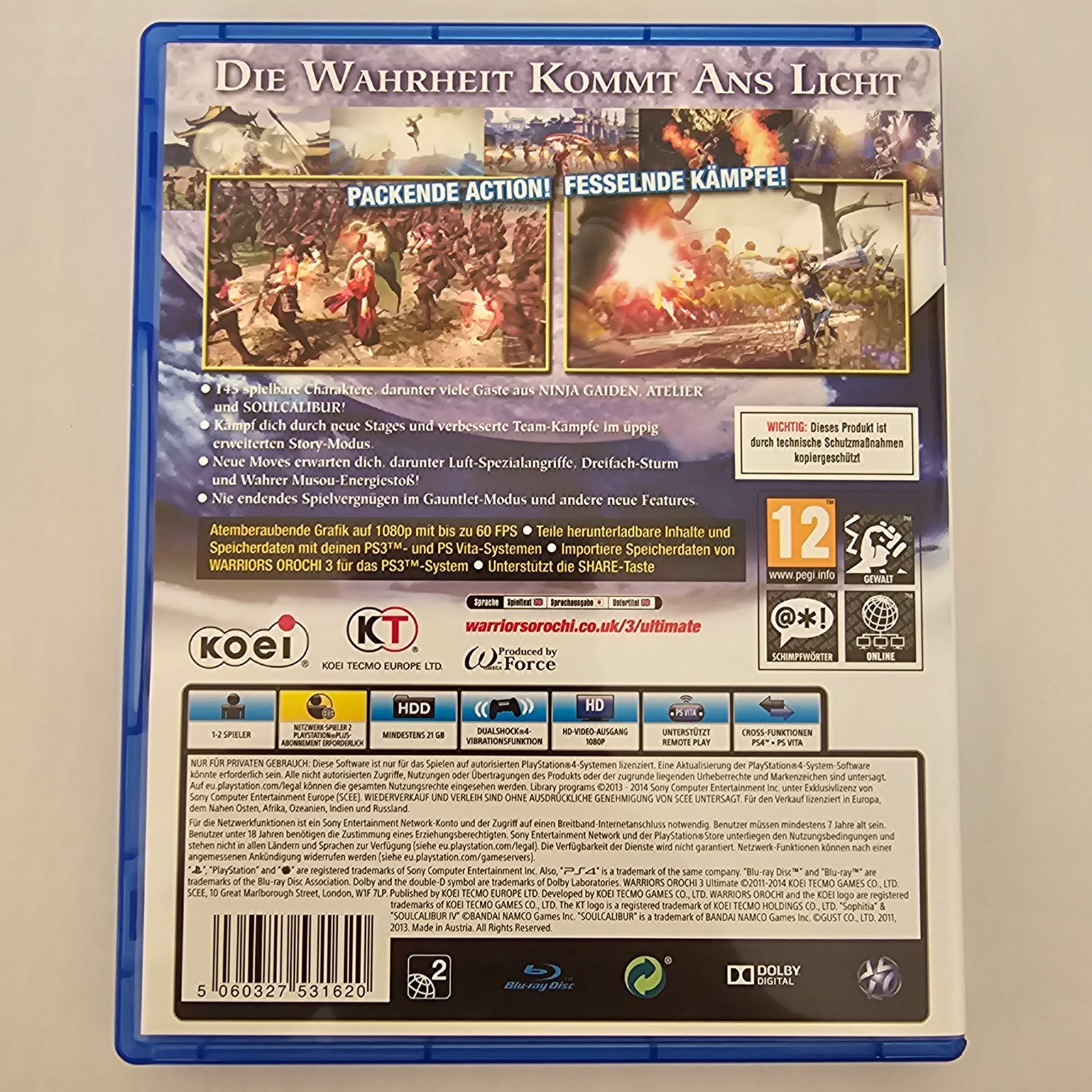 Warriors Orochi 3 Ultimate PlayStation 4 – Bild 2