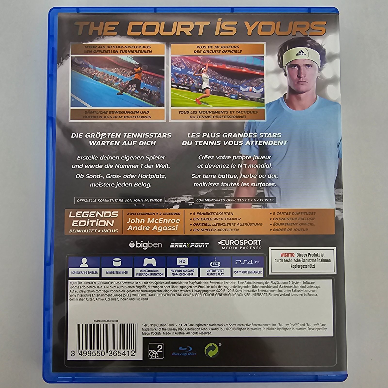 Tennis World Tour Legends Edition PlayStation 4 – Bild 2