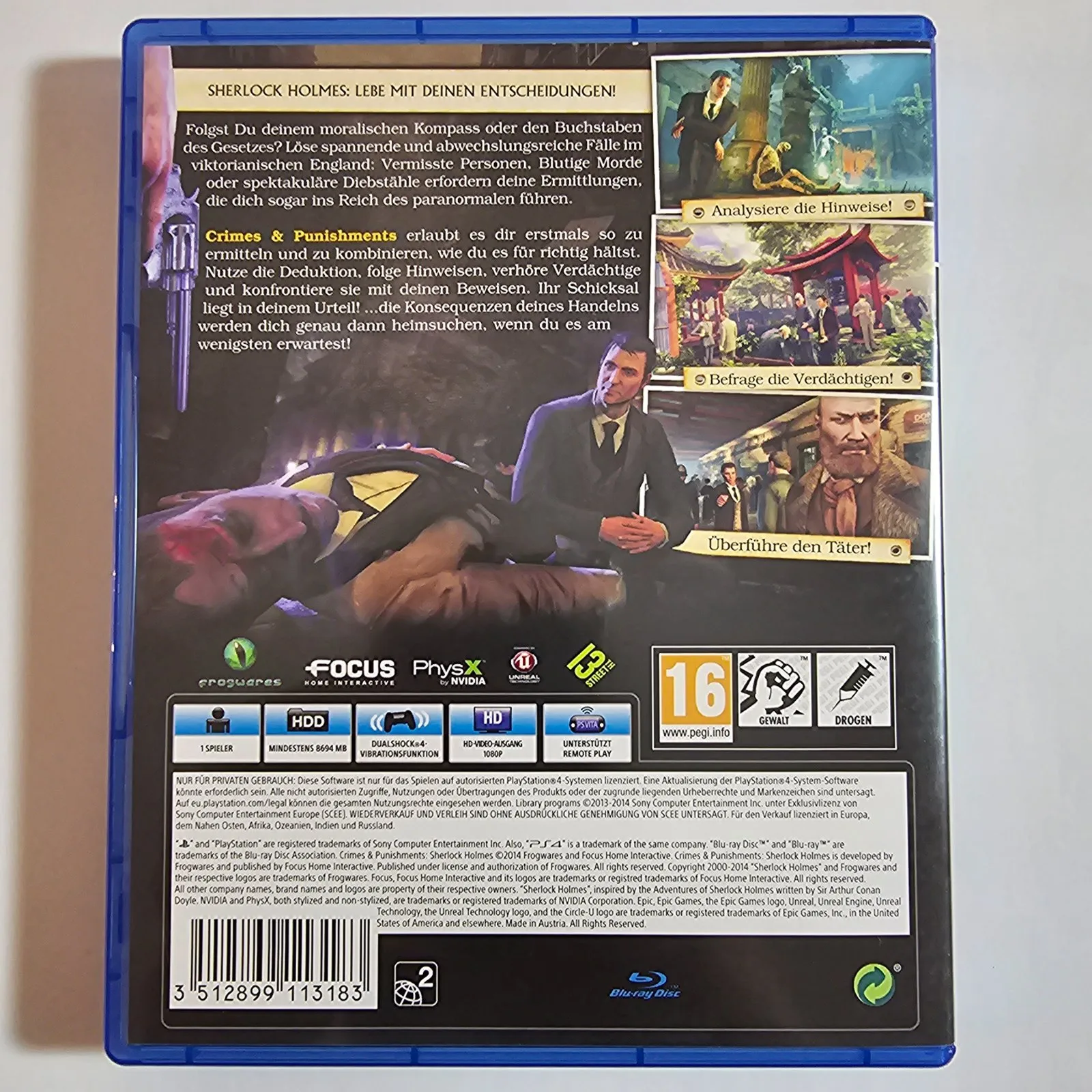 Crimes & Punishments: Sherlock Holmes PlayStation 4, Ansicht 2