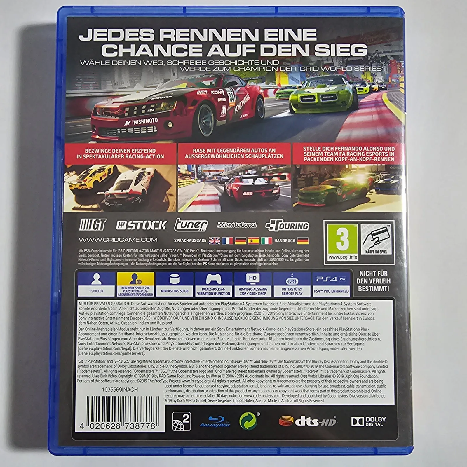 GRID Day One Edition PS4, Ansicht 2