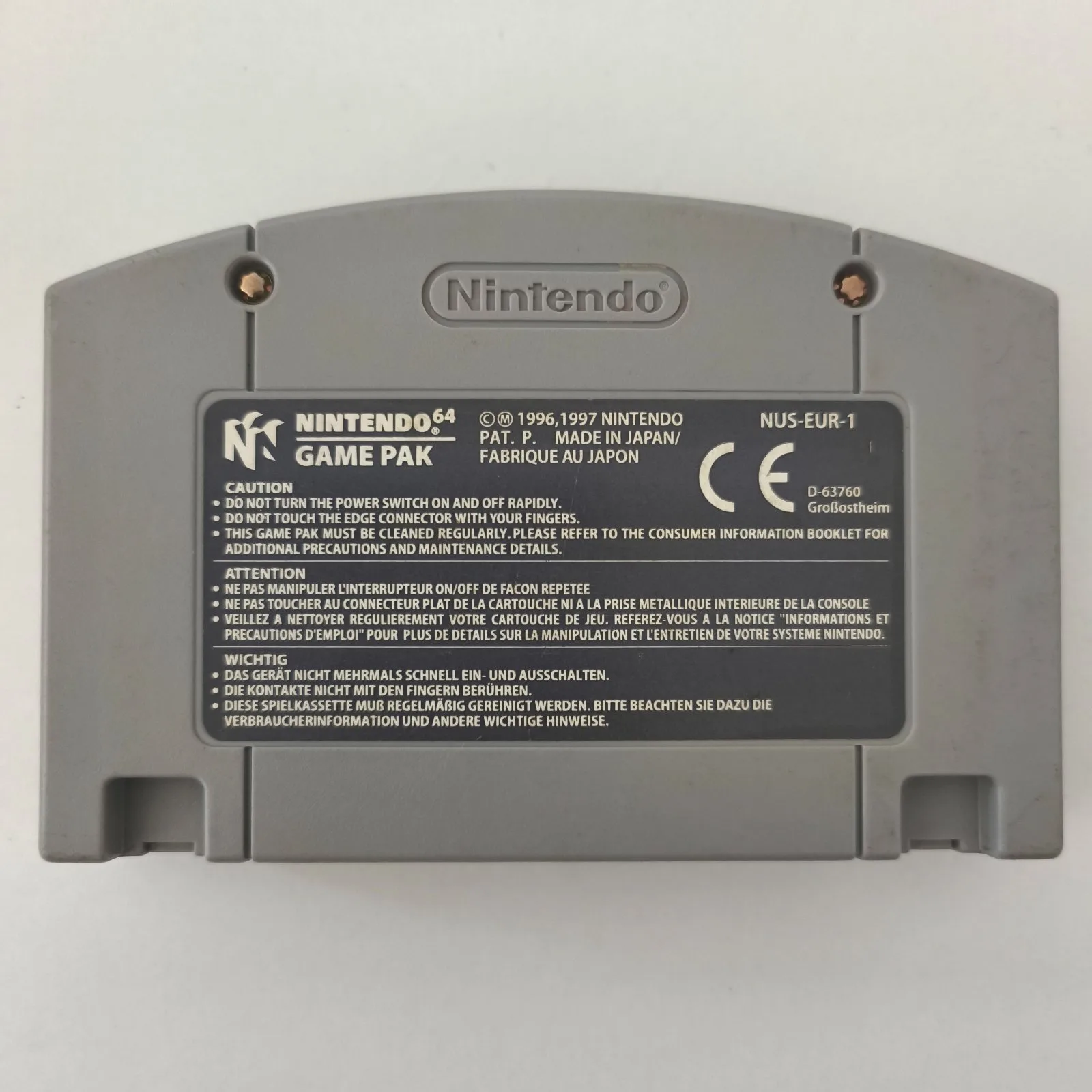 Centre Court Tennis Nintendo 64, Ansicht 2