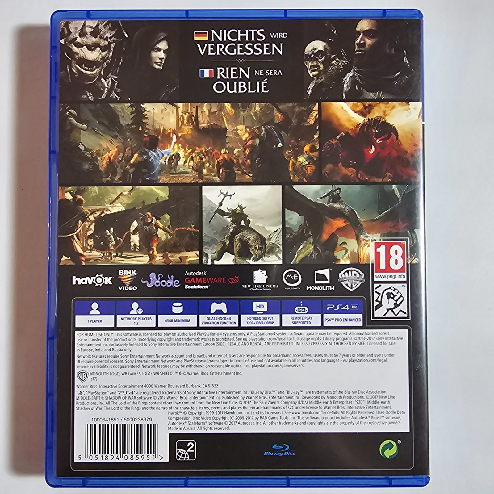 Middle Earth Shadow of War PS4 – Bild 2