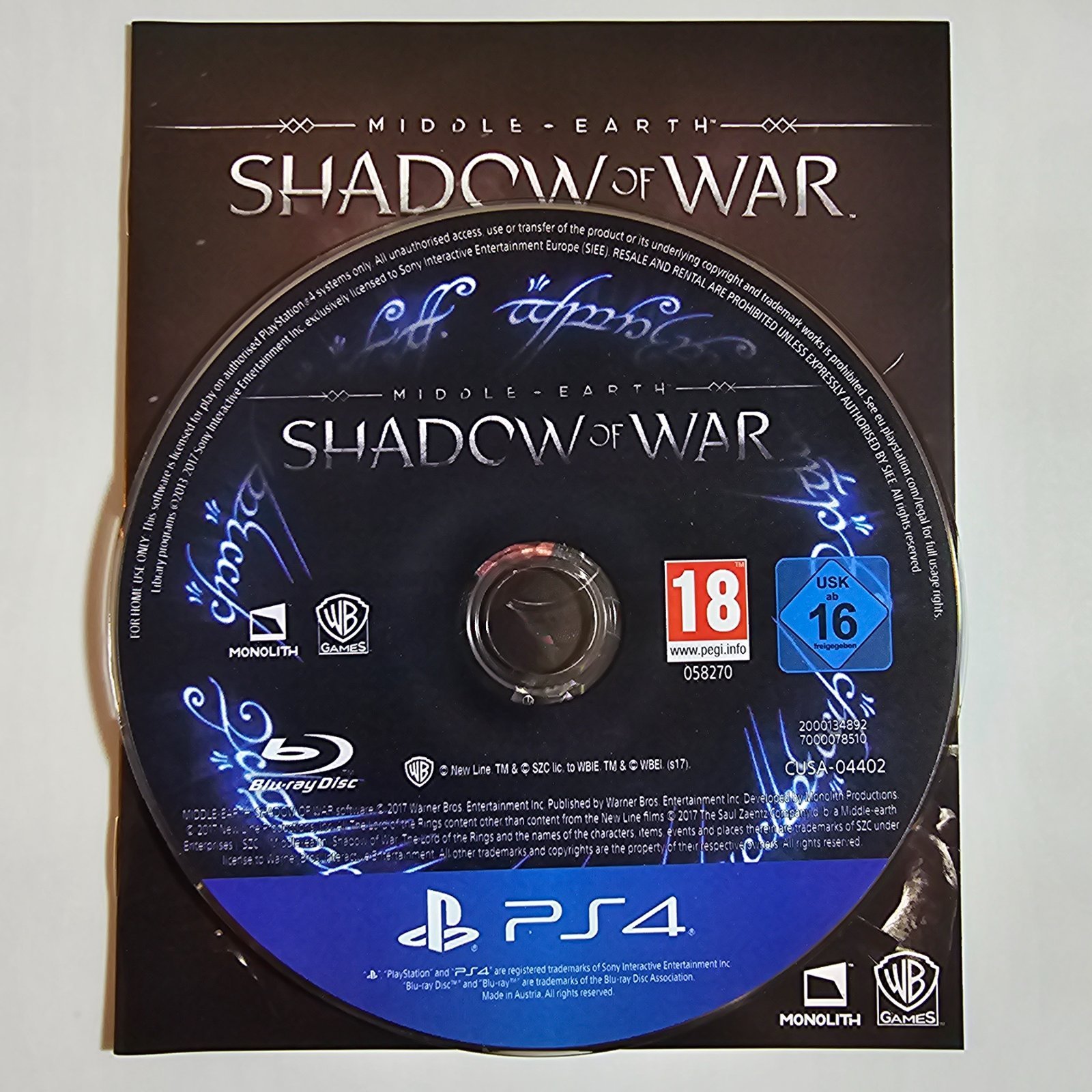 Middle Earth Shadow of War PS4 – Bild 3