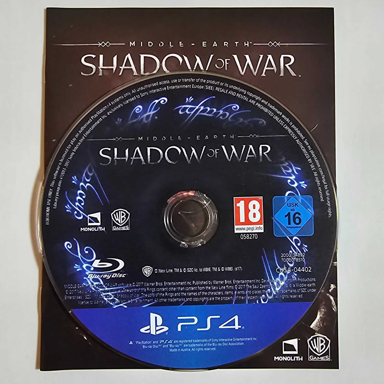 Middle Earth Shadow of War PS4, Ansicht 3