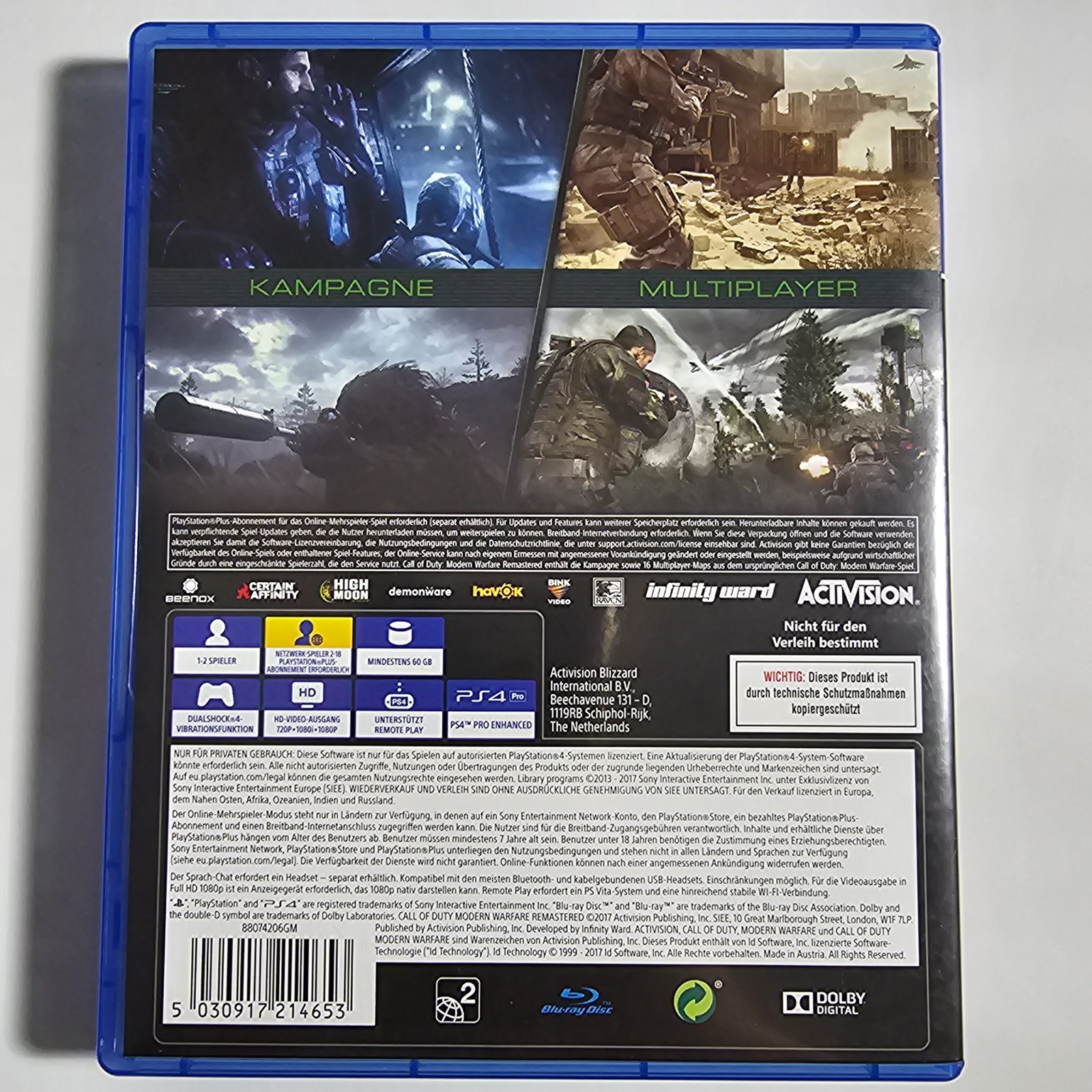 Call of Duty Modern Warfare Remastered PlayStation 4 – Bild 2