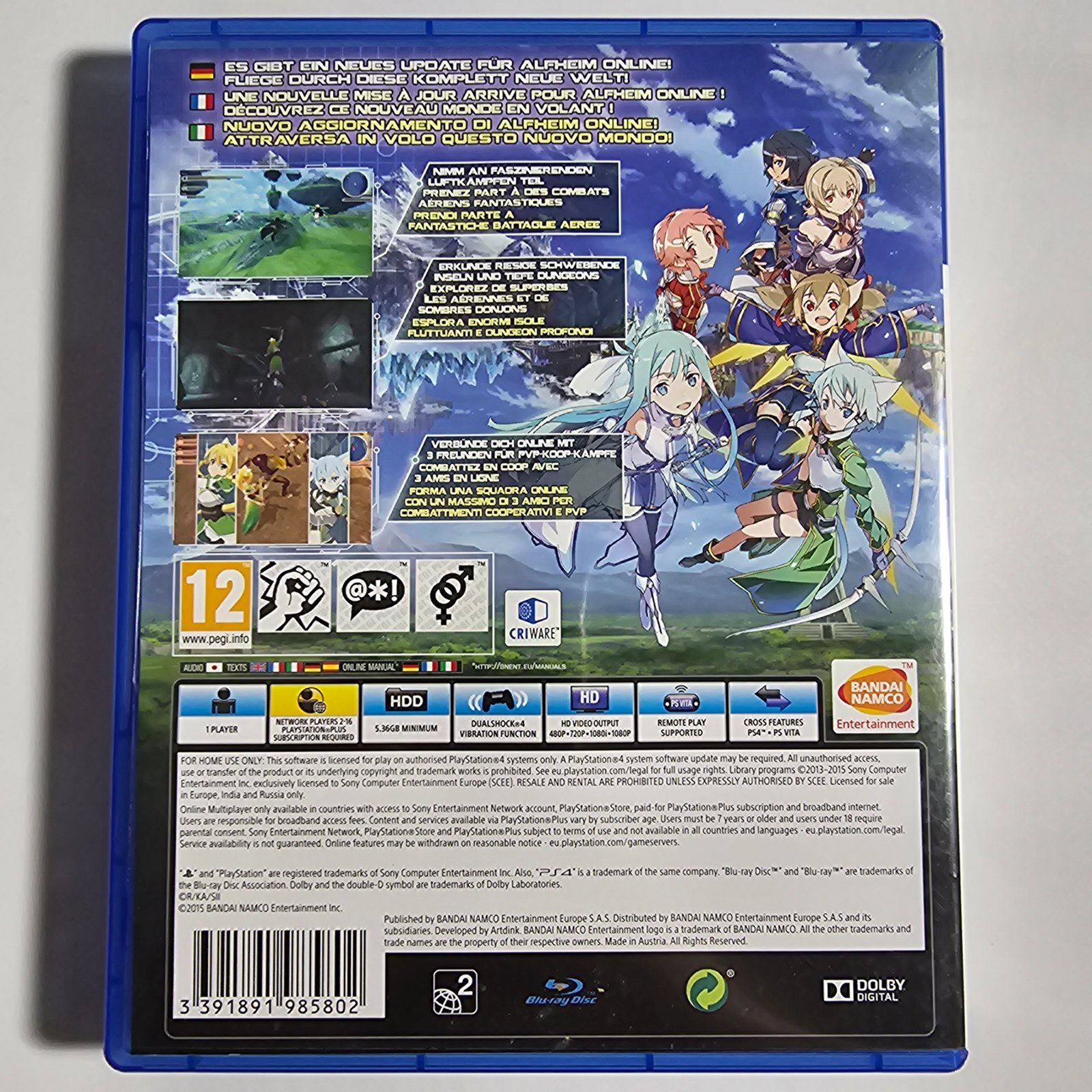 Sword Art Online Lost Song PlayStation 4 – Bild 2