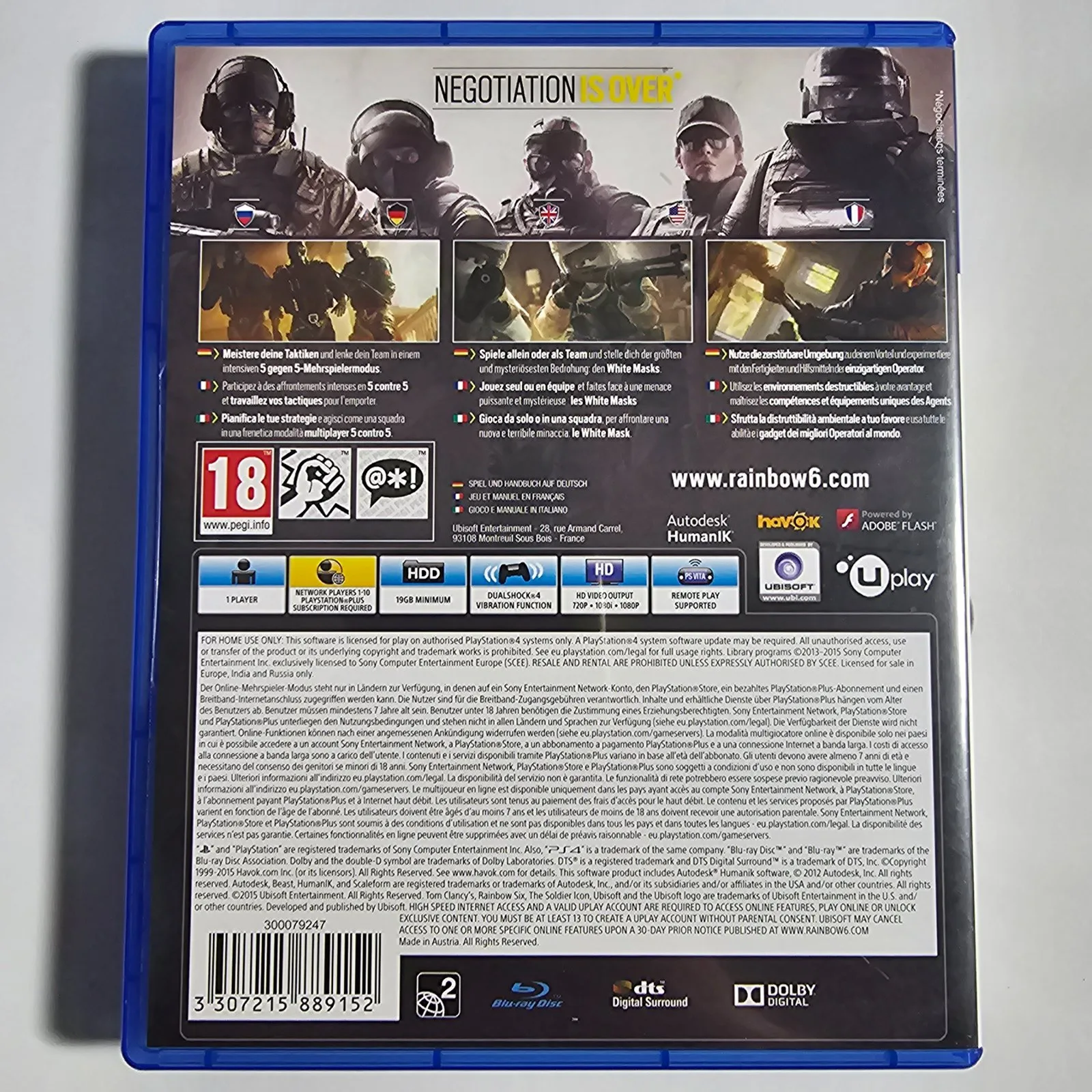 Tom Clancy's Rainbow Six Siege PlayStation 4, Ansicht 2