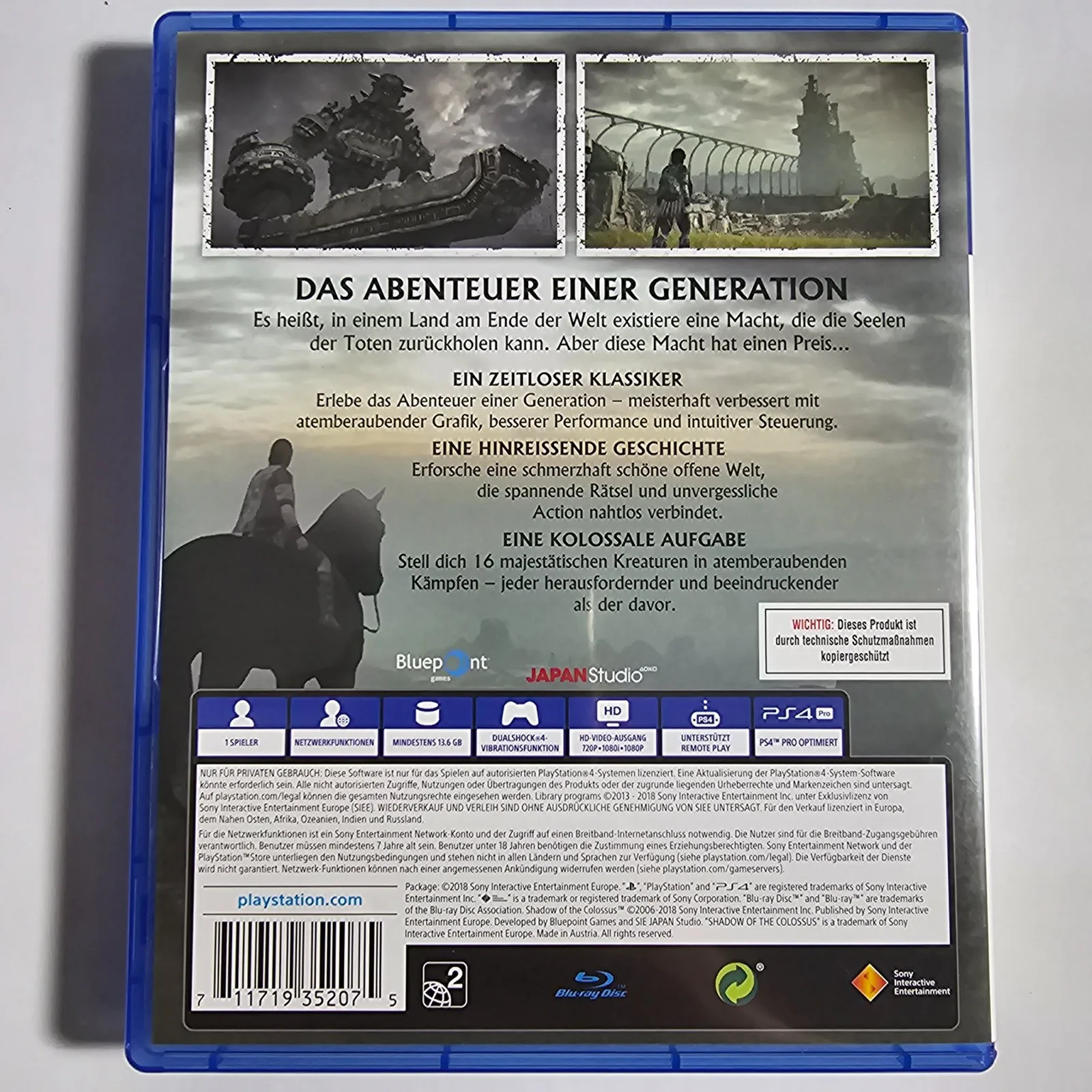 Shadow of the Colossus PlayStation 4, Ansicht 2