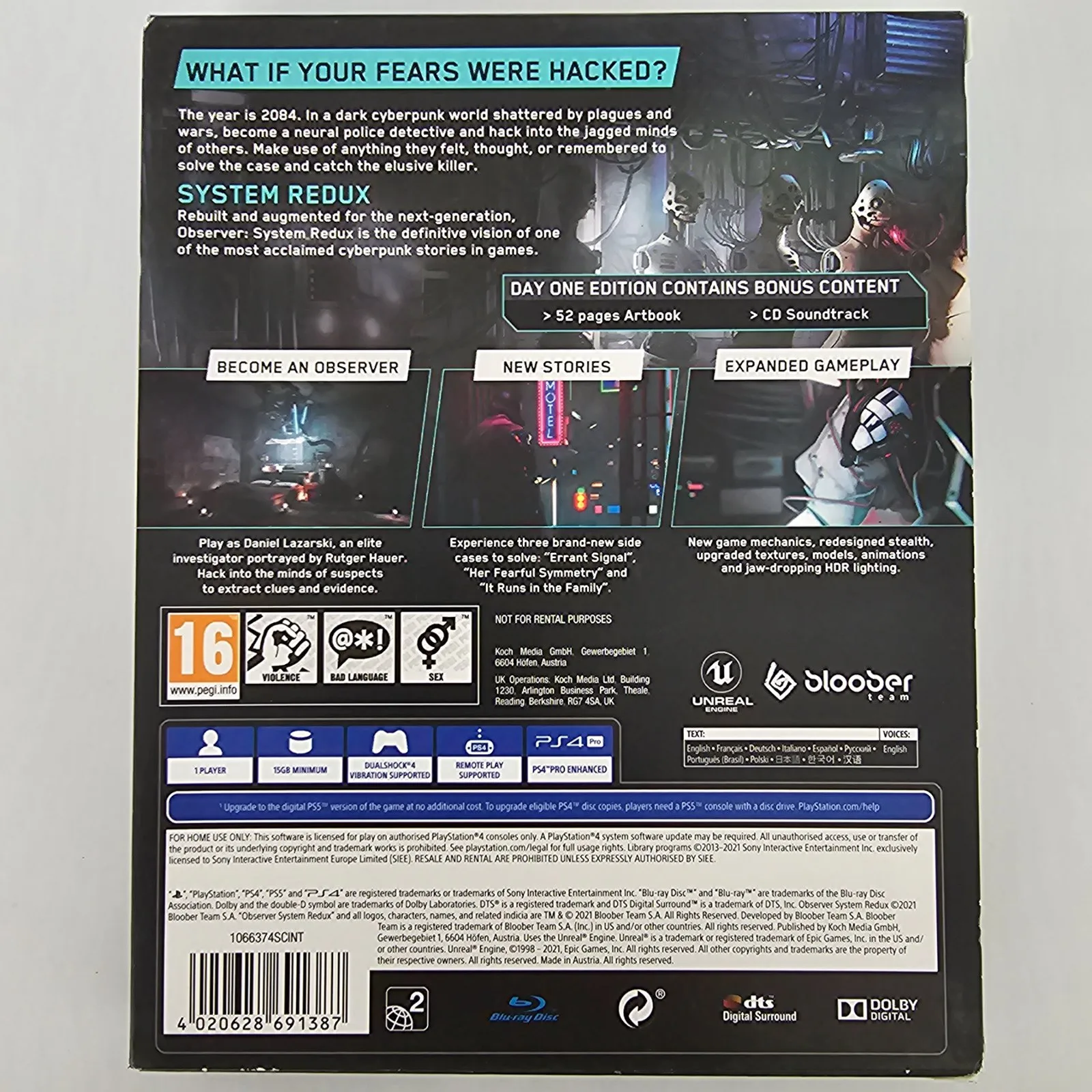 Observer System Redux Day One Edition PS4, Ansicht 2