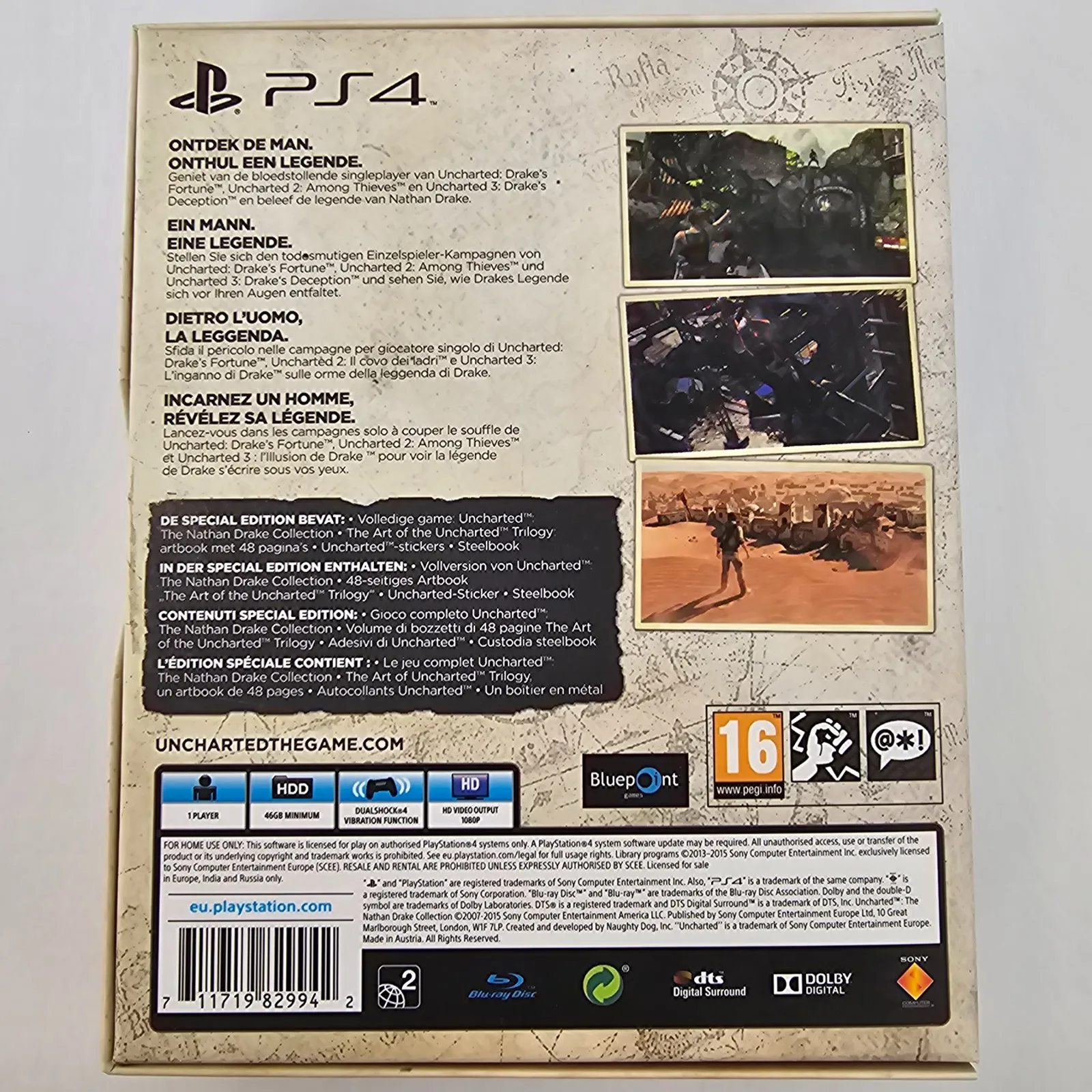 Uncharted The Nathan Drake Collection Special Edition PS4, Ansicht 2