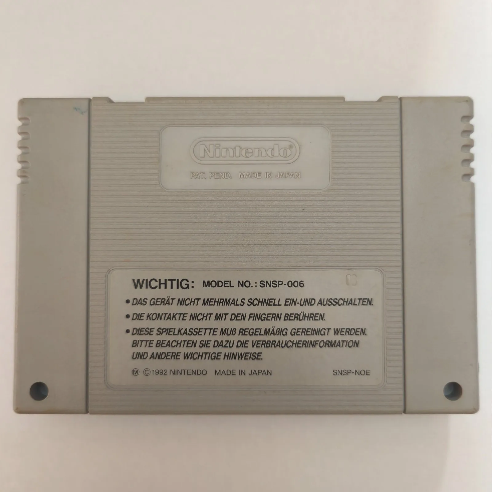 NHLPA Hockey 93 Super Nintendo, Ansicht 2