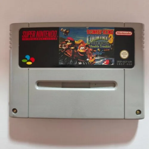 Donkey Kong Country 3 Dixie Kong’s Double Trouble! Super Nintendo Entertainment System