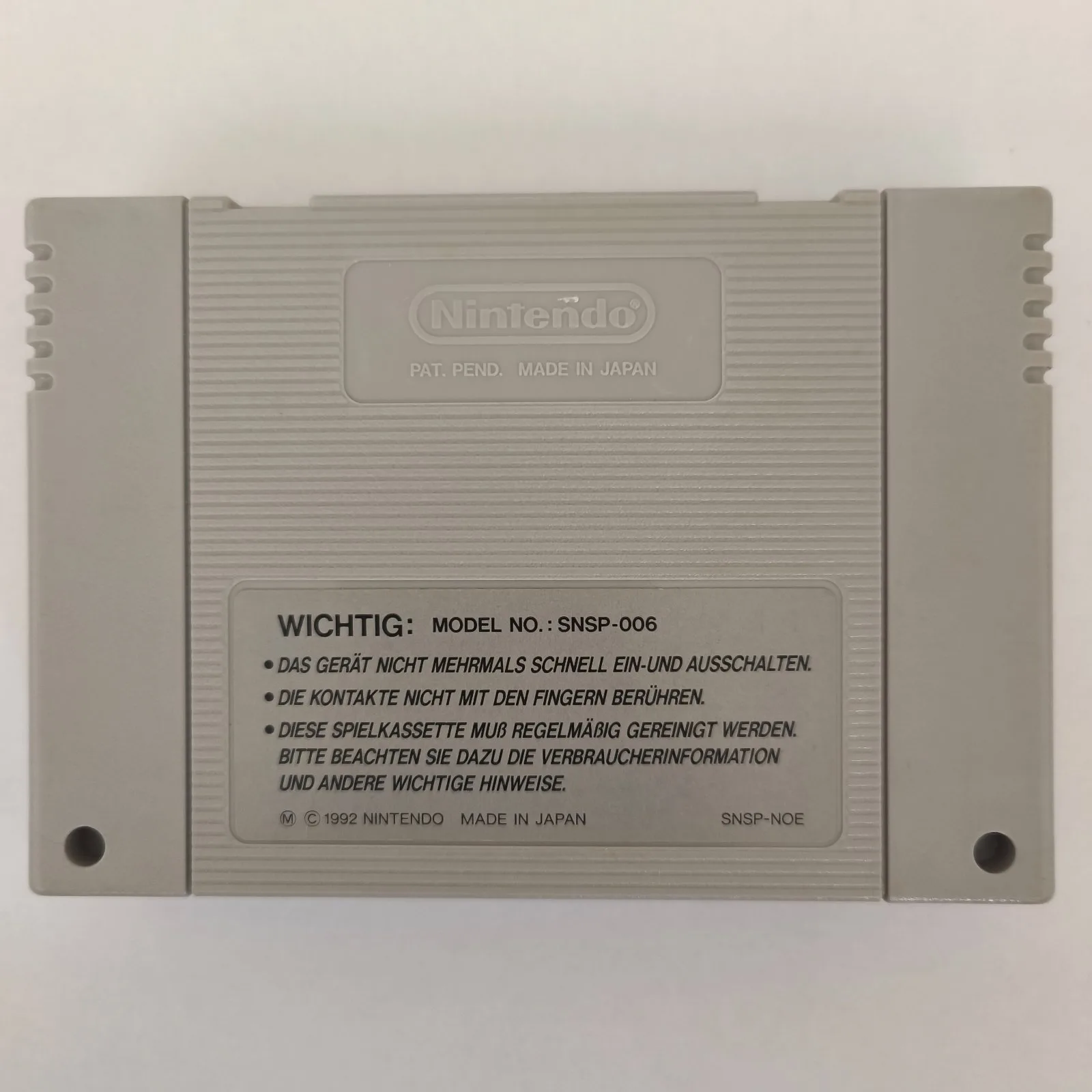 Metal Marines Super Nintendo Entertainment System, Ansicht 2