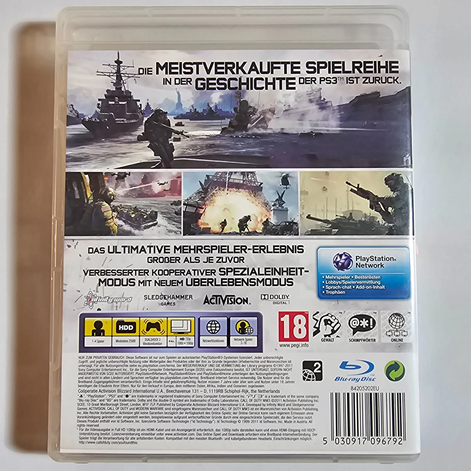 Call of Duty MW3 PlayStation 3, Ansicht 2