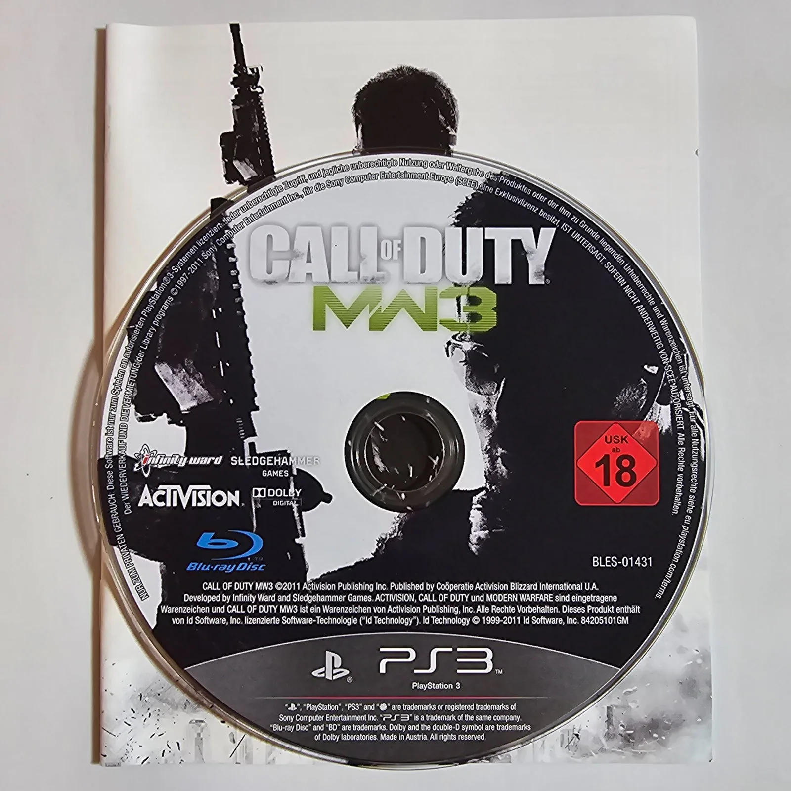 Call of Duty MW3 PlayStation 3, Ansicht 3