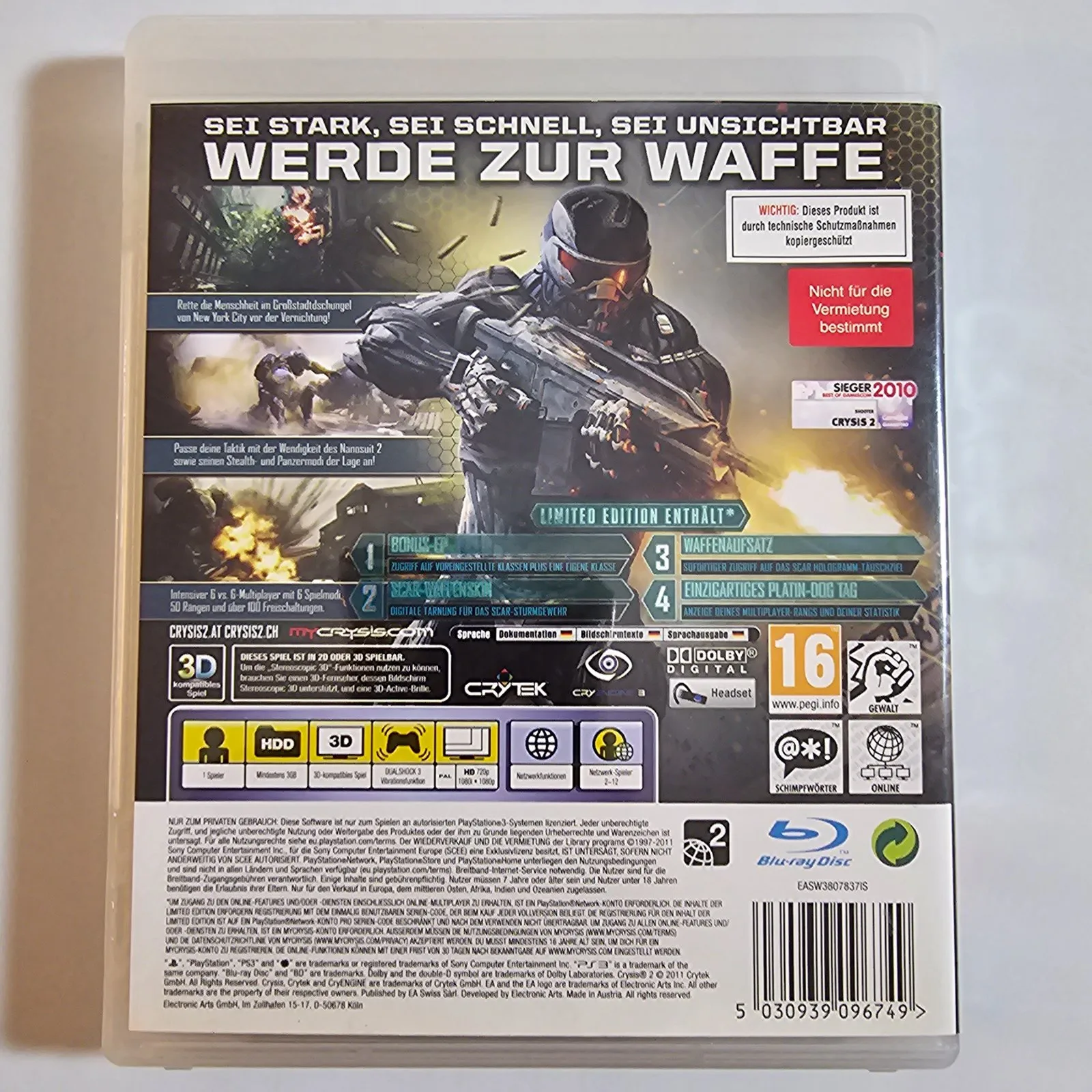 Crysis 2 Limited Edition Sony PlayStation 3 – Bild 2