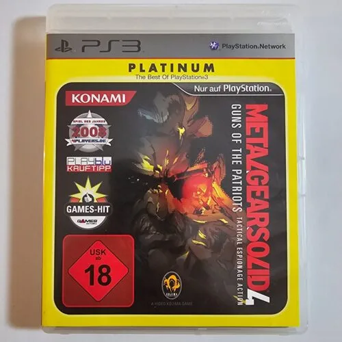 Metal Gear Solid 4 Guns of the Patriots PlayStation 3 Platinum