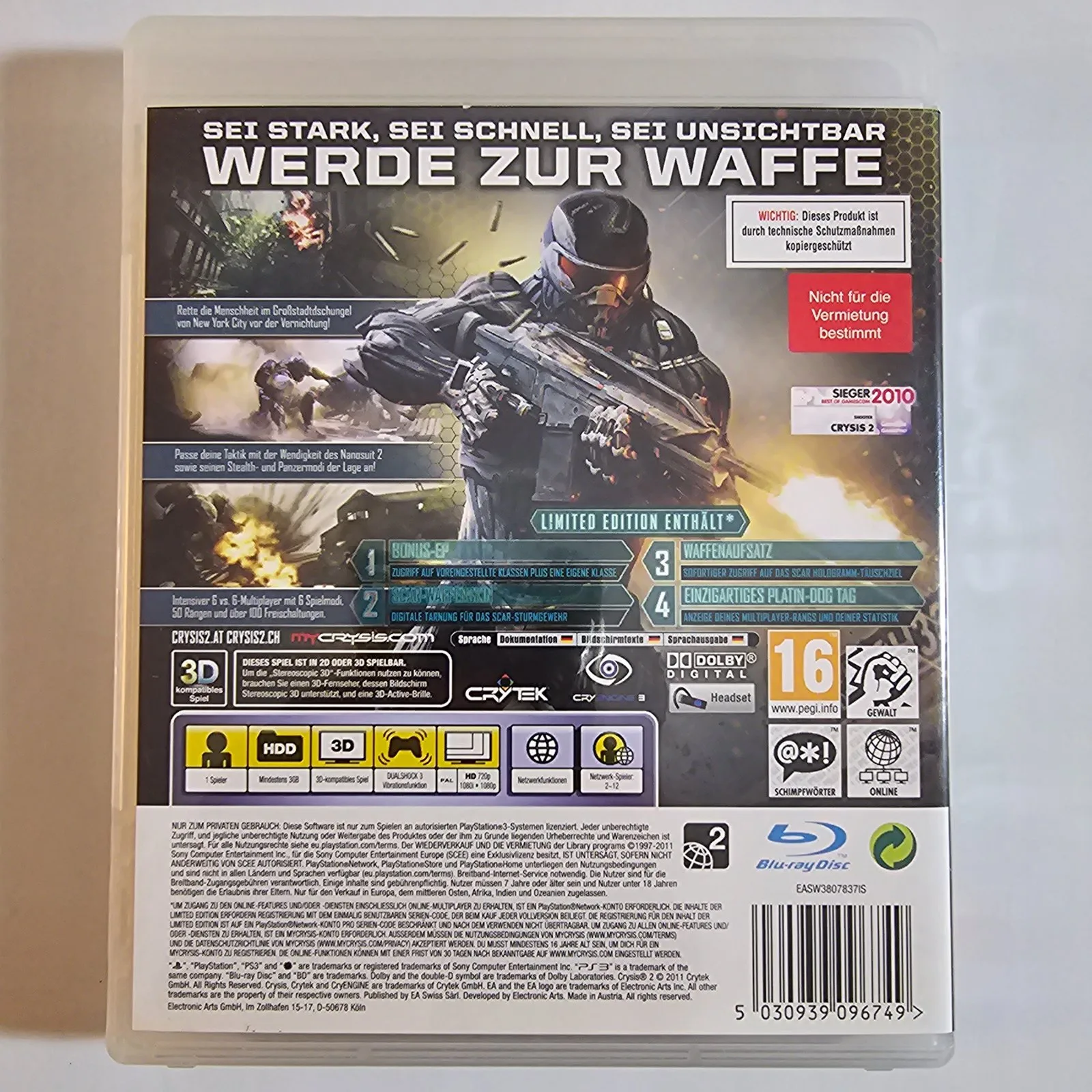Crysis 2 Limited Edition PlayStation 3 – Bild 2