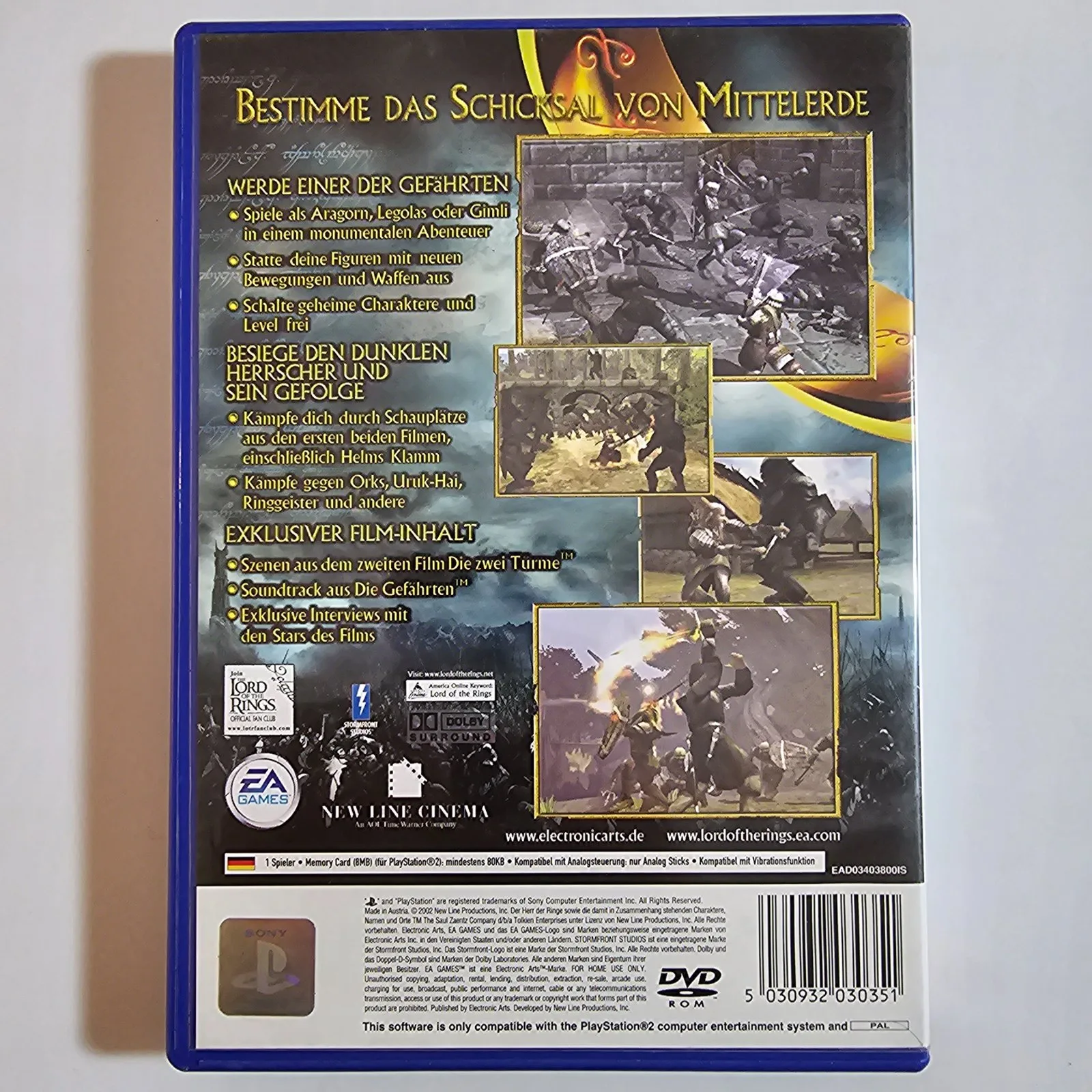 Der Herr der Ringe Die zwei Türme PlayStation 2 – Bild 2