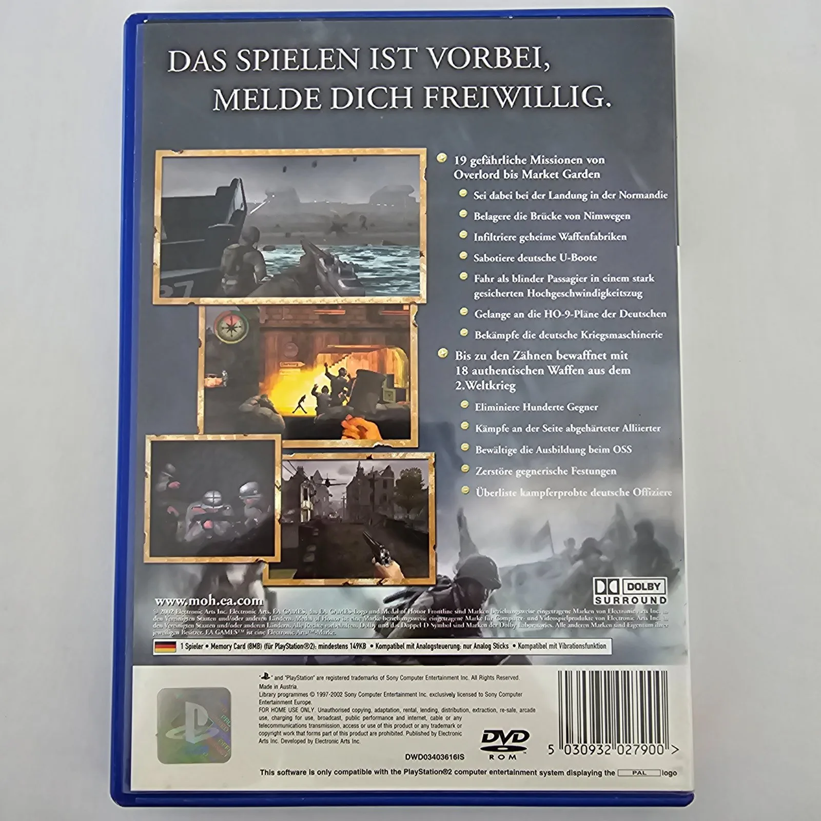 Medal of Honor Frontline PlayStation 2, Ansicht 2