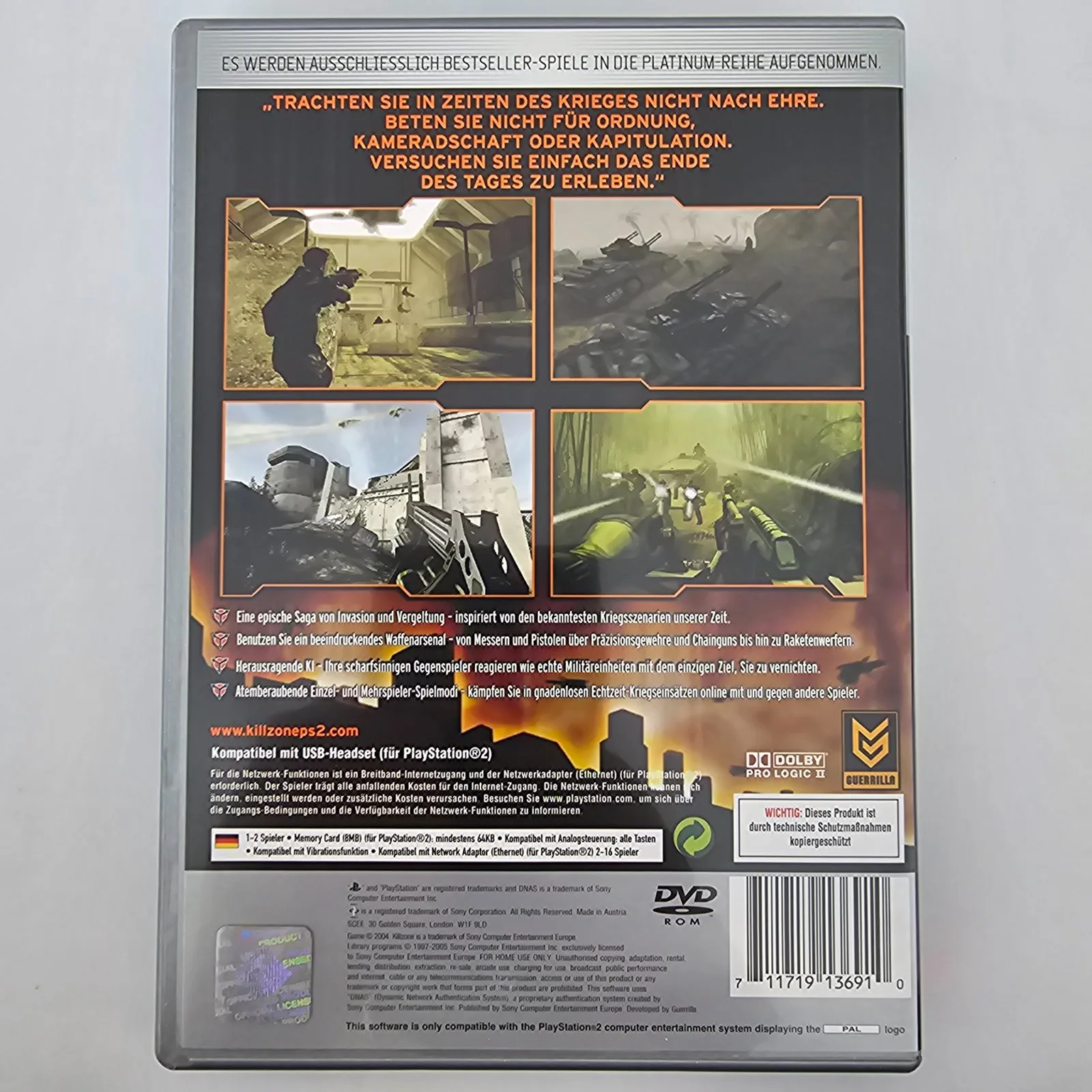Killzone PlayStation 2 Platinum, Ansicht 2