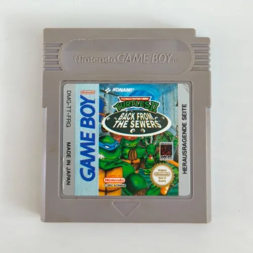 Teenage Mutant Hero Turtles II Back from the Sewers Nintendo Game Boy