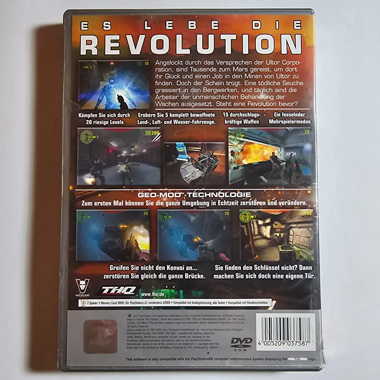 Red Faction PlayStation 2 Platinum, Ansicht 2