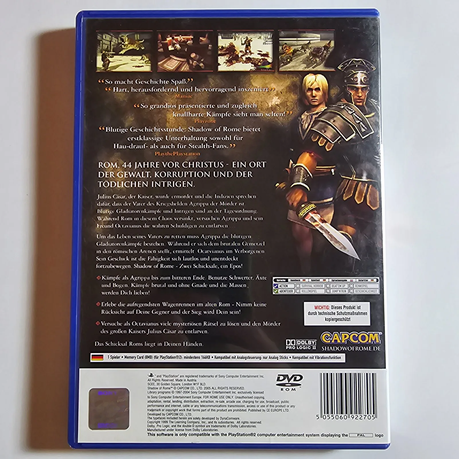 Shadow of Rome PlayStation 2, Ansicht 2