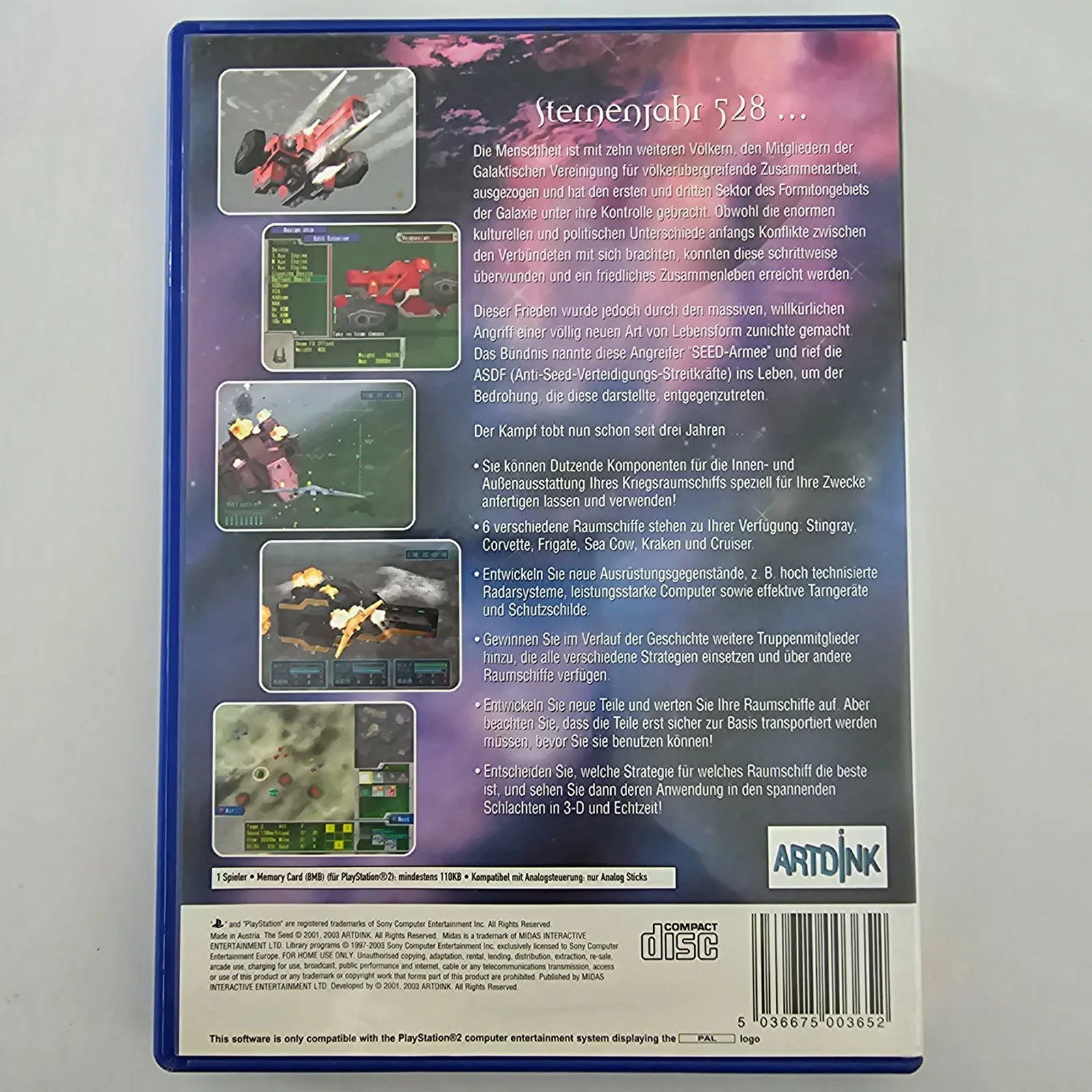 The Seed War Zone PlayStation 2, Ansicht 2