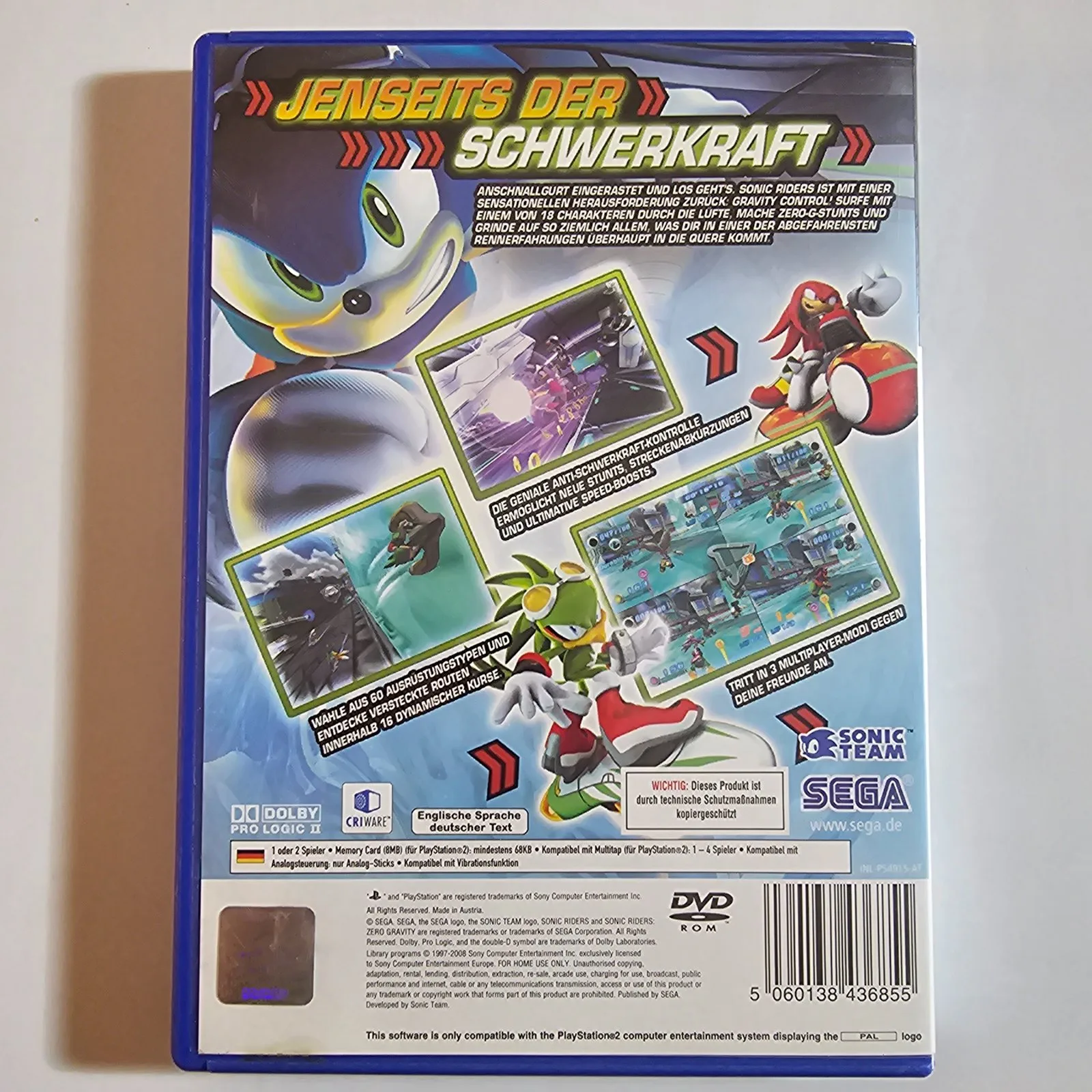 Sonic Riders: Zero Gravity PlayStation 2, Ansicht 2