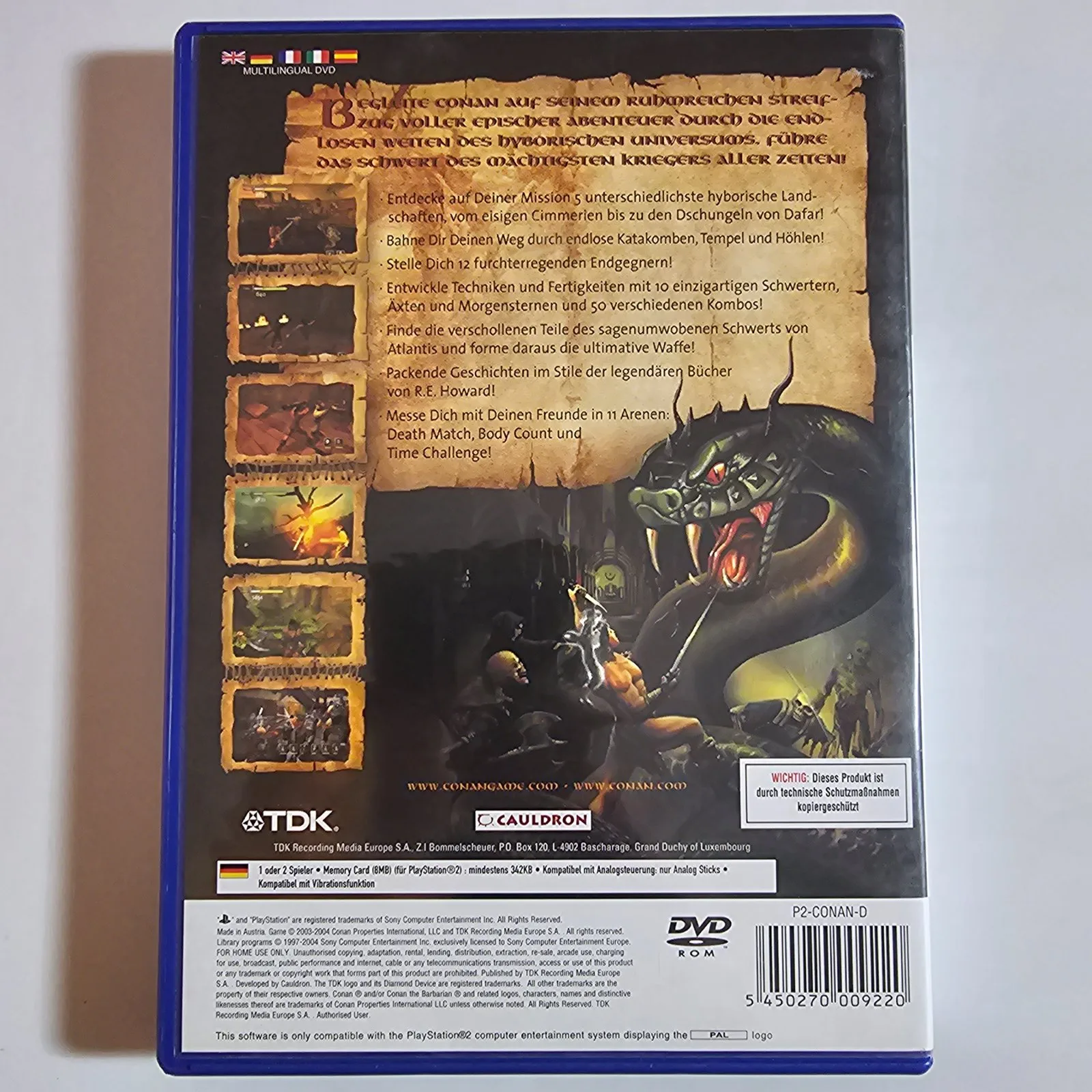 Conan PlayStation 2, Ansicht 2