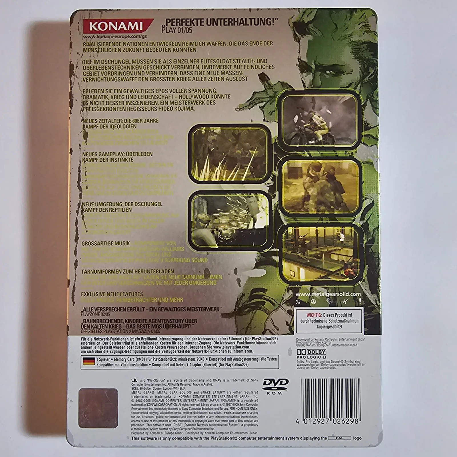 Metal Gear Solid 3 Snake Eater PlayStation 2, Ansicht 2