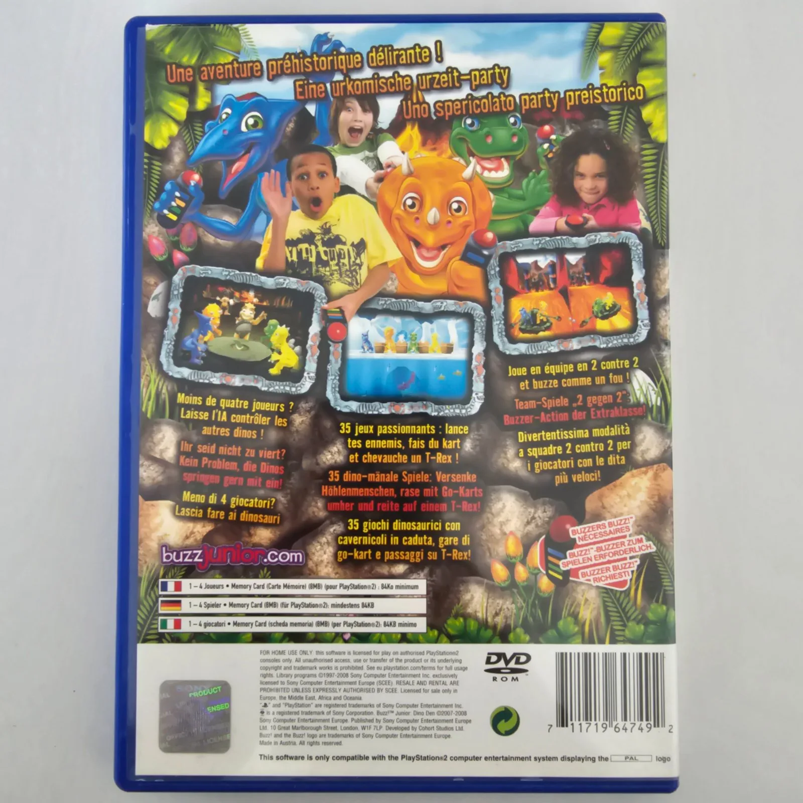 Buzz! Junior: Dino Den PlayStation 2, Ansicht 2