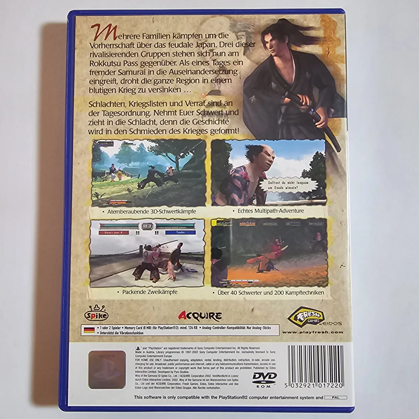 Way of the Samurai PlayStation 2, Ansicht 2