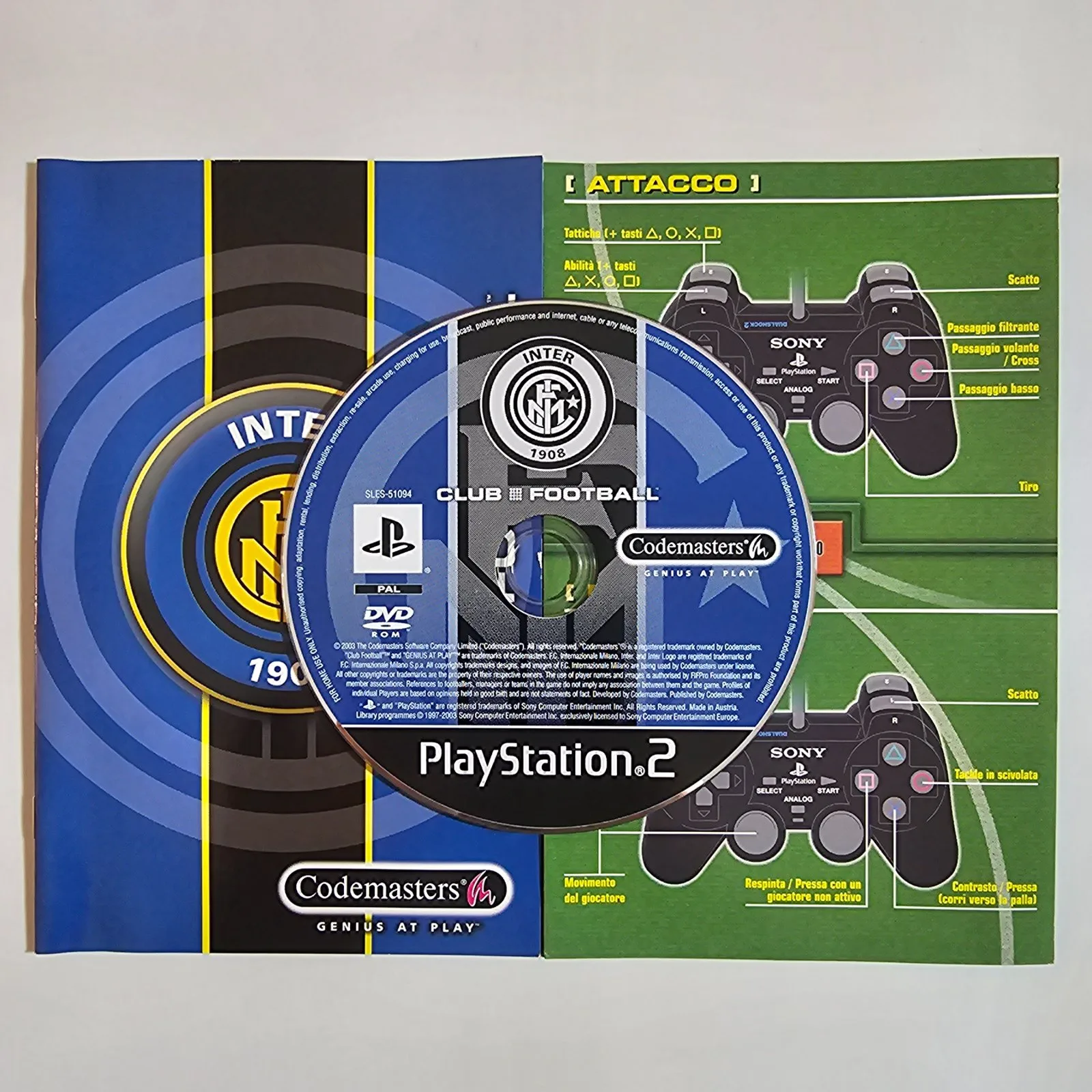 Club Football Inter 1908 PlayStation 2, Ansicht 3