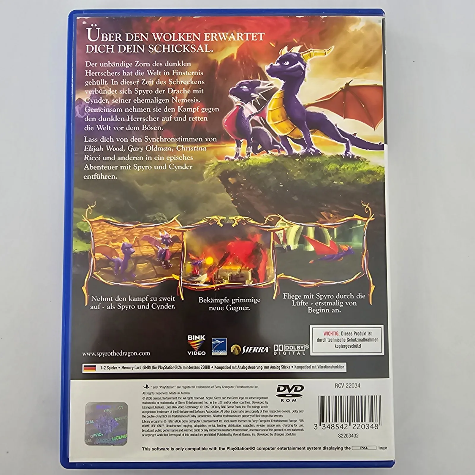 The Legend of Spyro Dawn of the Dragon PlayStation 2, Ansicht 2