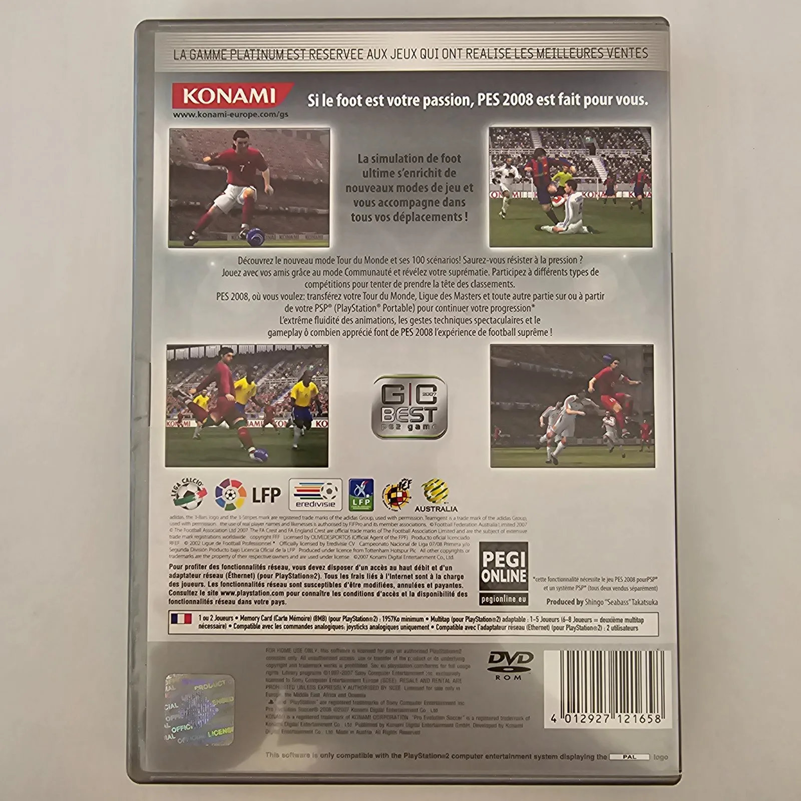 Pro Evolution Soccer 2008 Platinum PlayStation 2, Ansicht 2