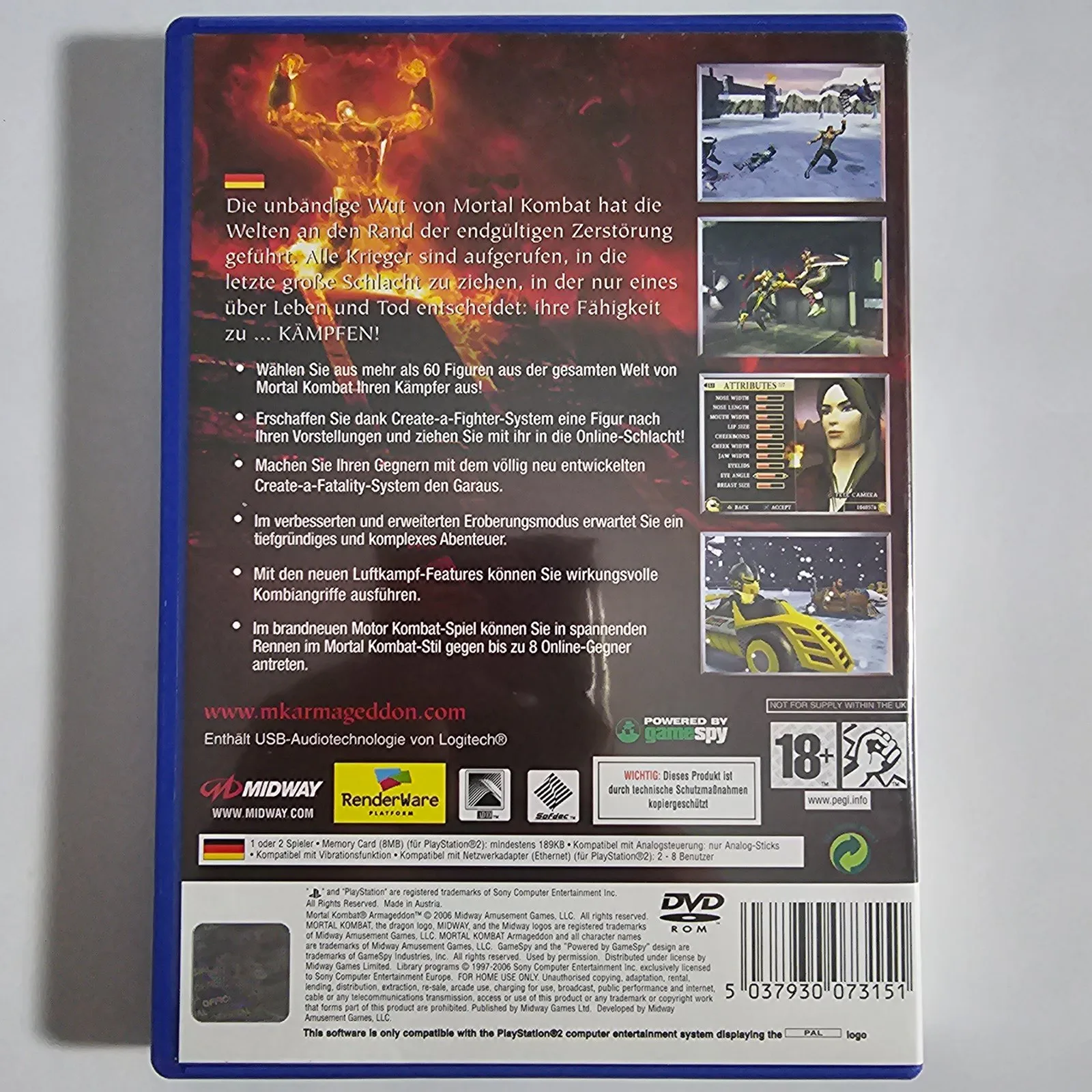 Mortal Kombat Armageddon PlayStation 2, Ansicht 2