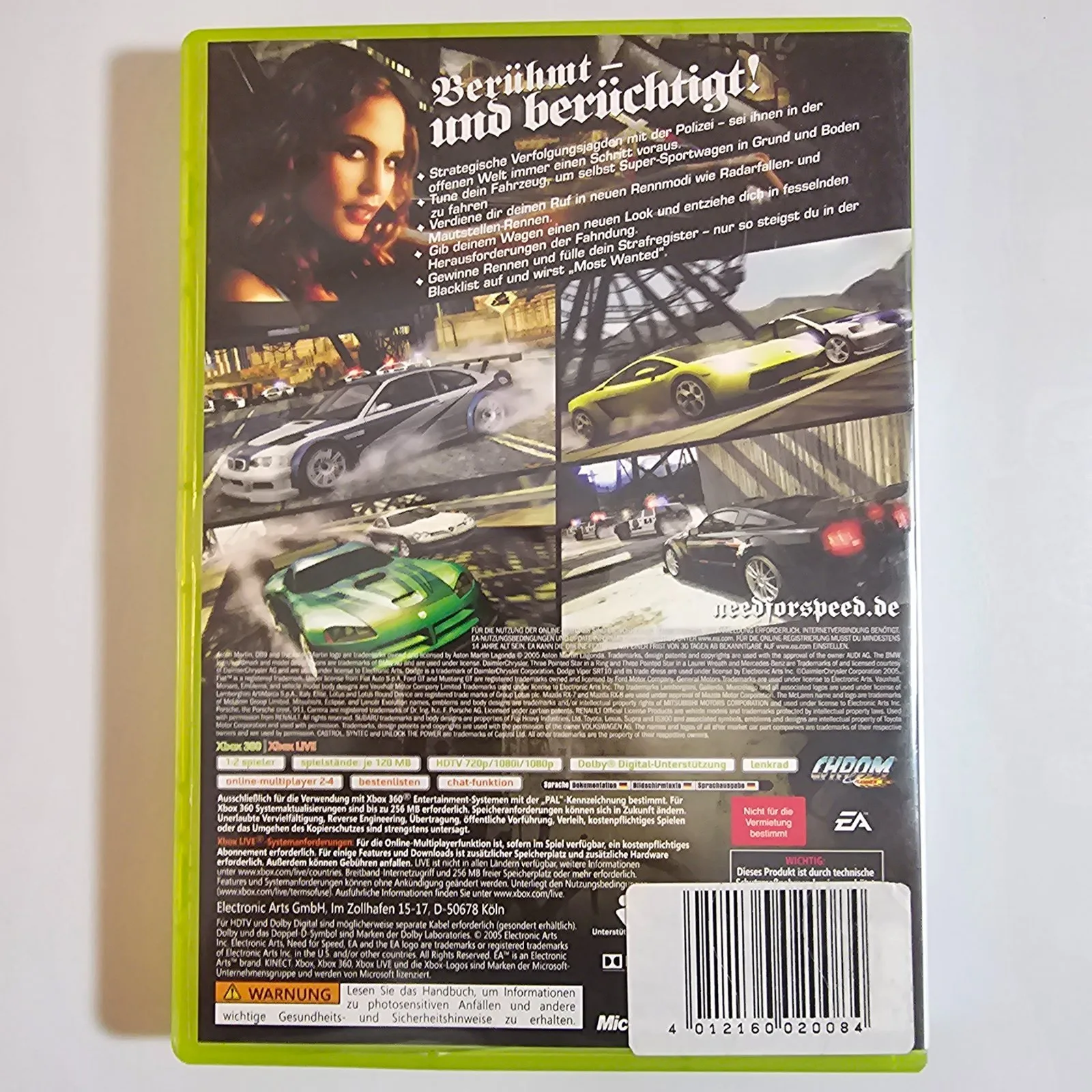 Need for Speed Most Wanted Xbox 360 Classics, Ansicht 2
