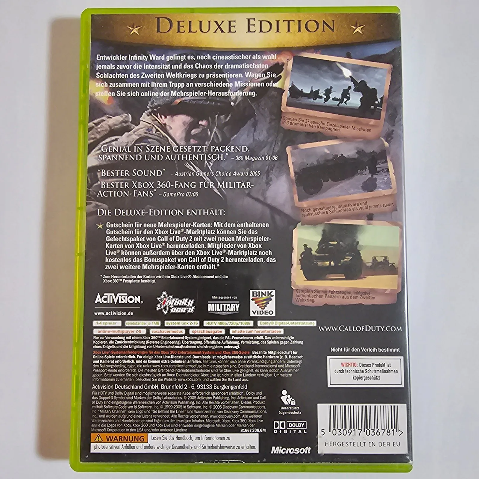 Call of Duty 2 Deluxe Edition Xbox 360, Ansicht 2