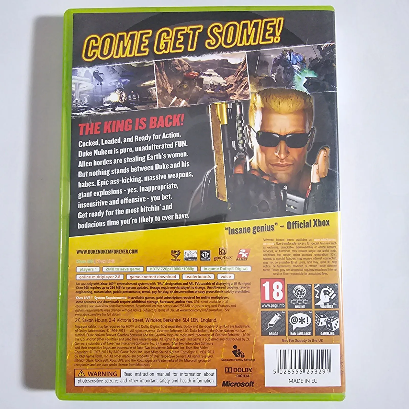 Duke Nukem Forever Xbox 360, Ansicht 2