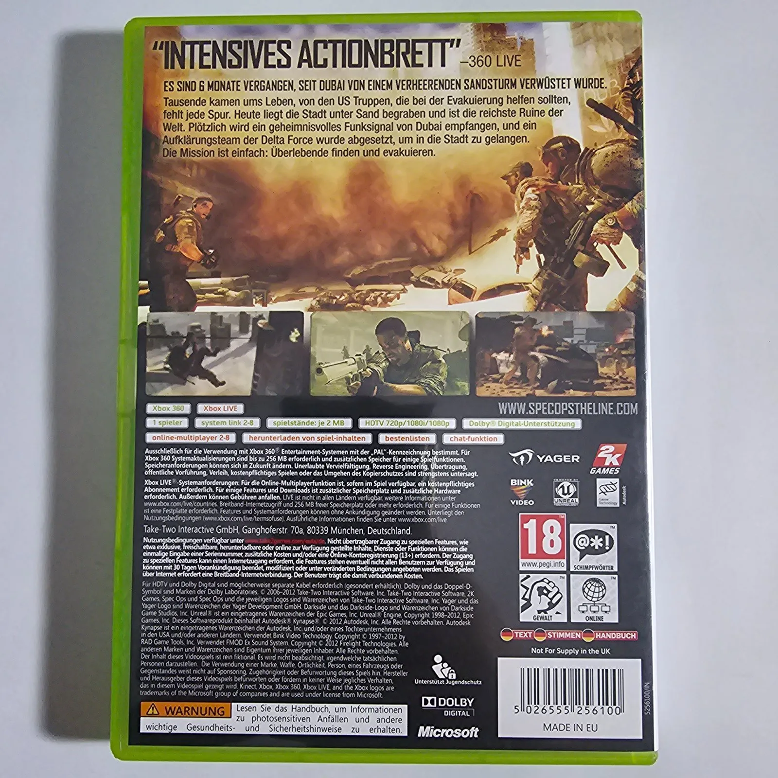 Spec Ops The Line Xbox 360, Ansicht 2