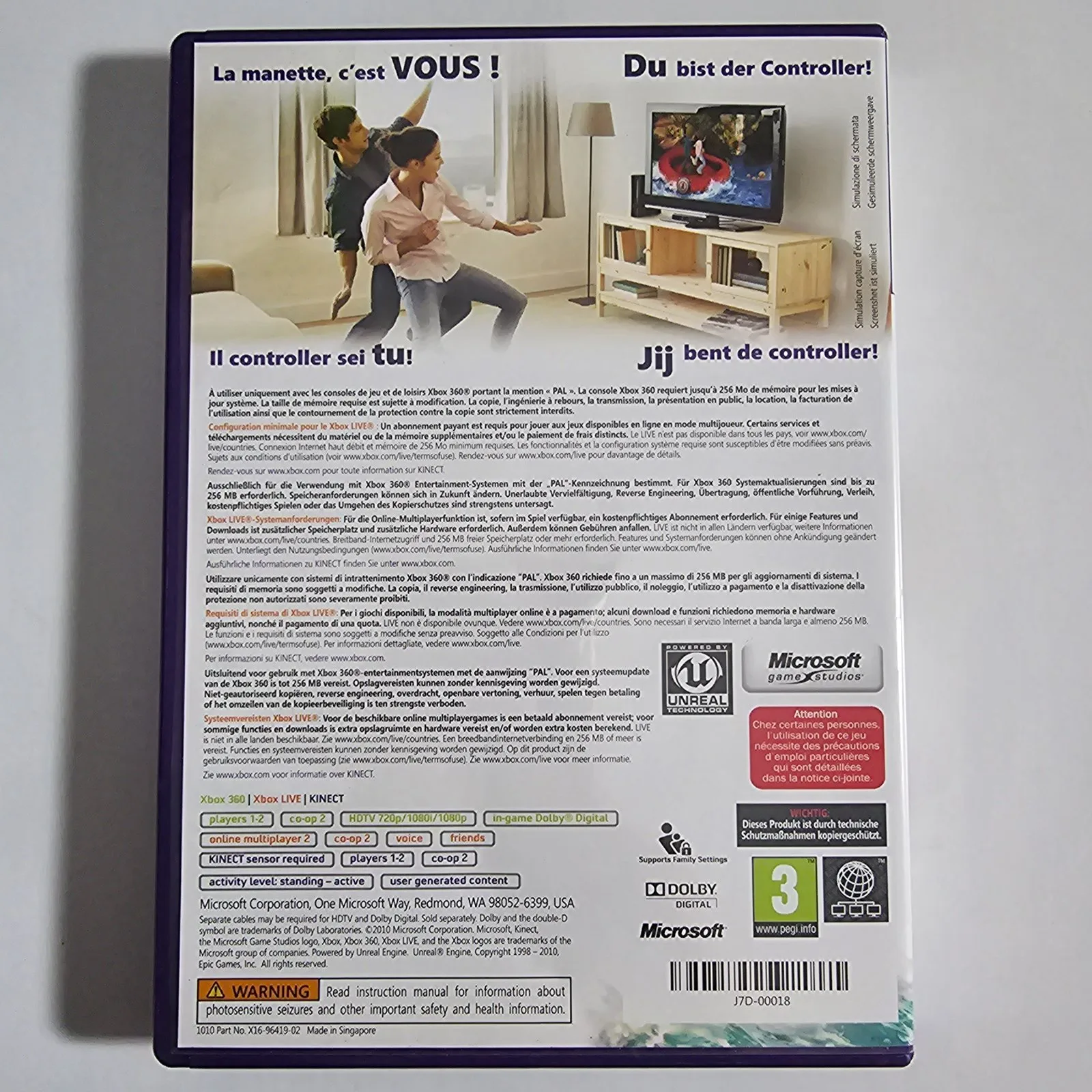 Kinect Adventures! Xbox 360, Ansicht 2