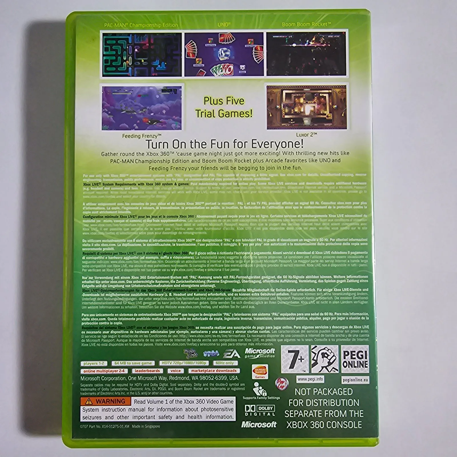 Xbox Live Arcade Compilation Disc Xbox 360, Ansicht 2