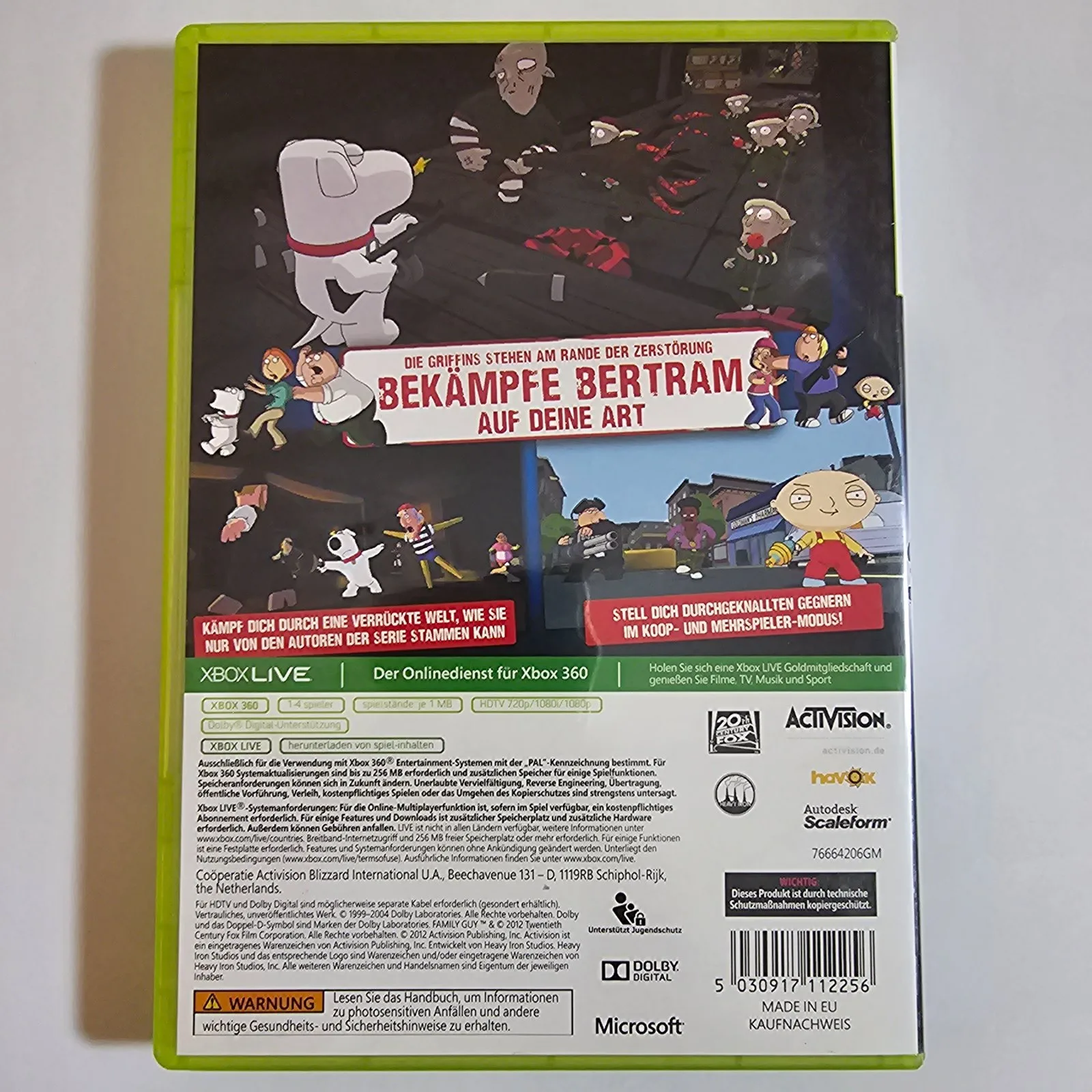 Family Guy Back to the Multiverse Xbox 360, Ansicht 2