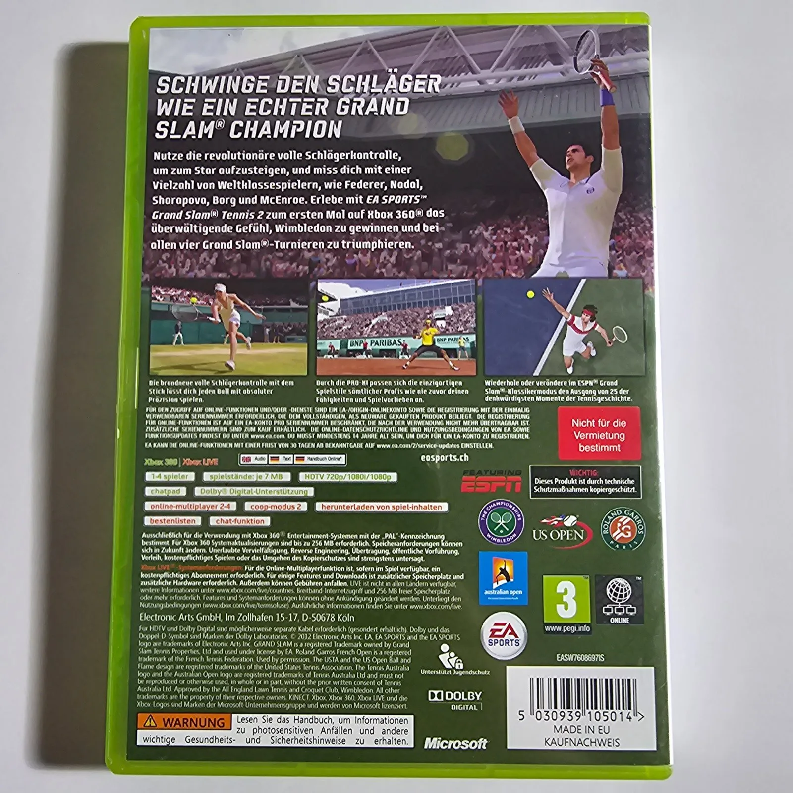 Grand Slam Tennis 2 Xbox 360, Ansicht 2