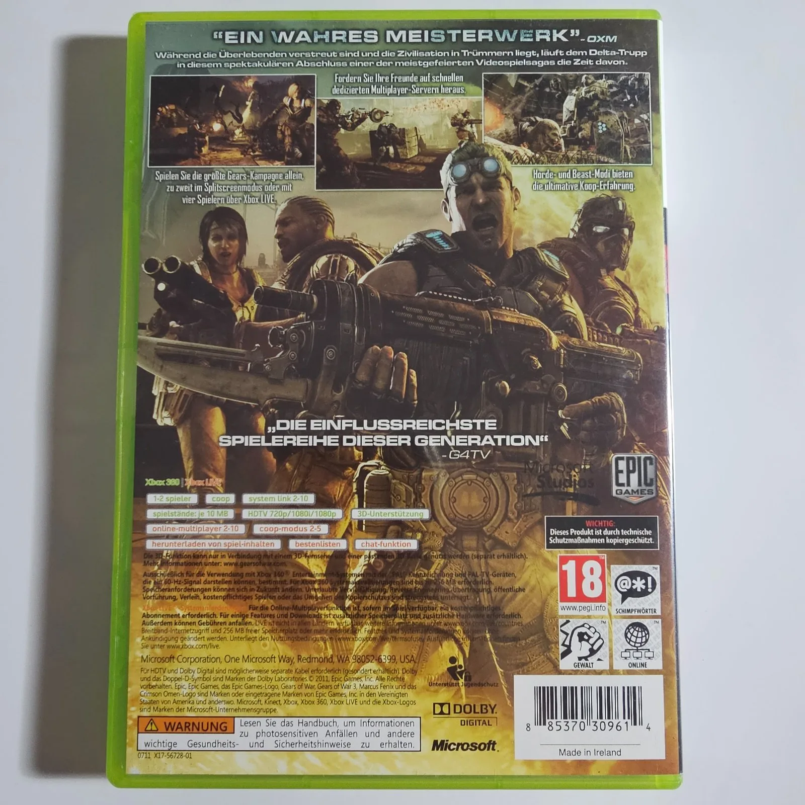 Gears of War 3 Xbox 360, Ansicht 2