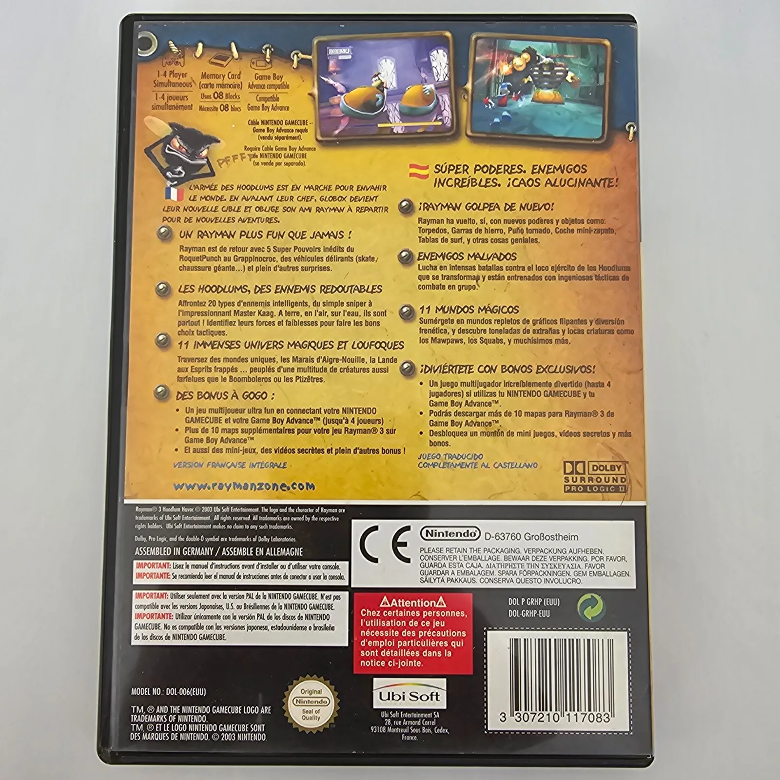 Rayman 3 Hoodlum Havoc Nintendo GameCube, Ansicht 2